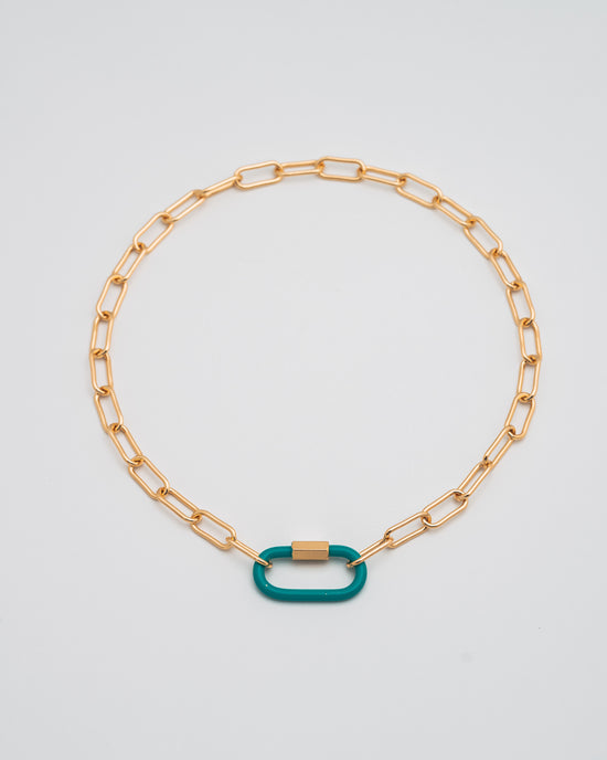 Load image into Gallery viewer, Lev Necklace with Blue Clasp
