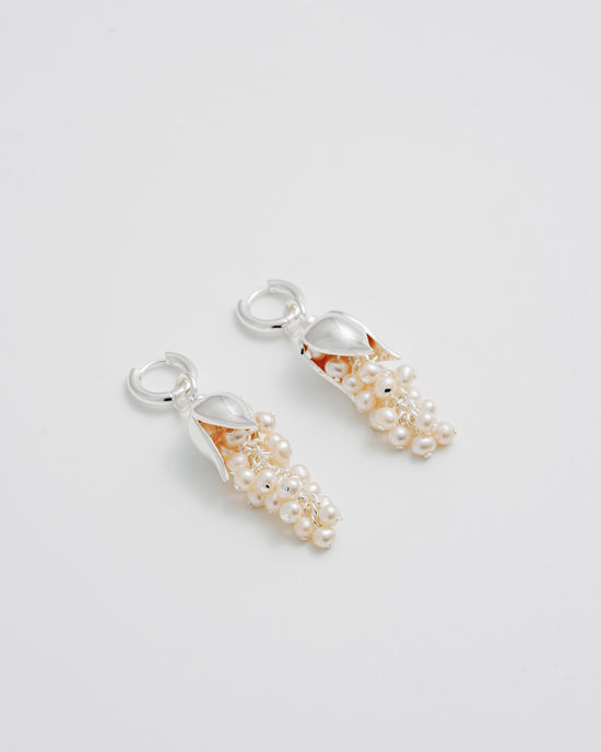 Boucles d'oreilles muguet - argent