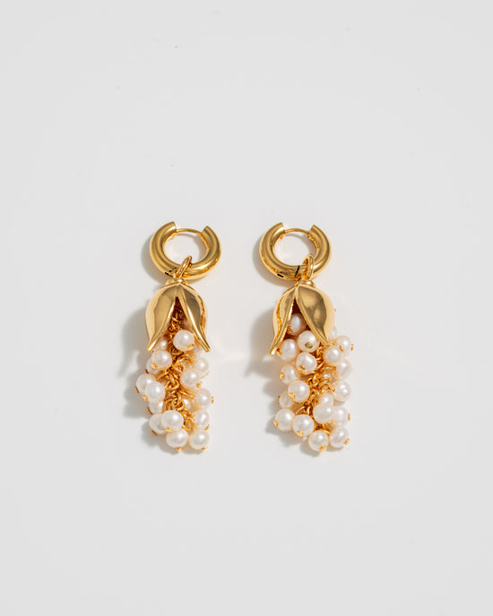 Lily of the Valley Earrings - Gold