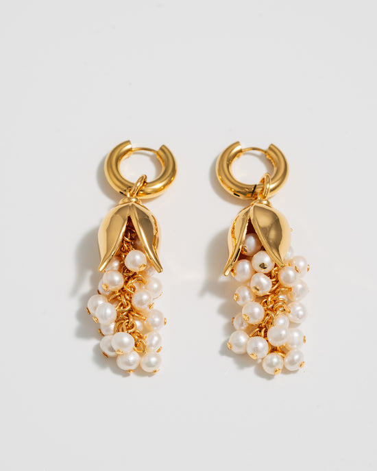 Lily of the Valley Earrings - Gold