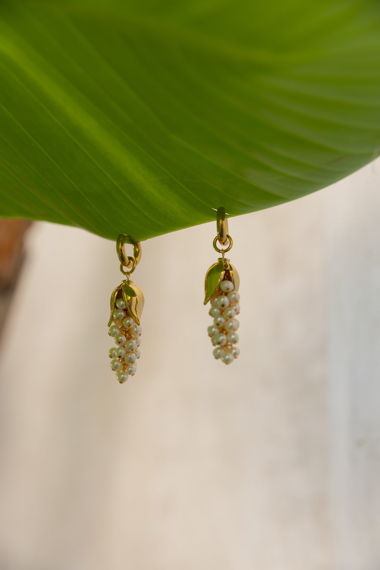 Lily of the Valley Earrings - Gold