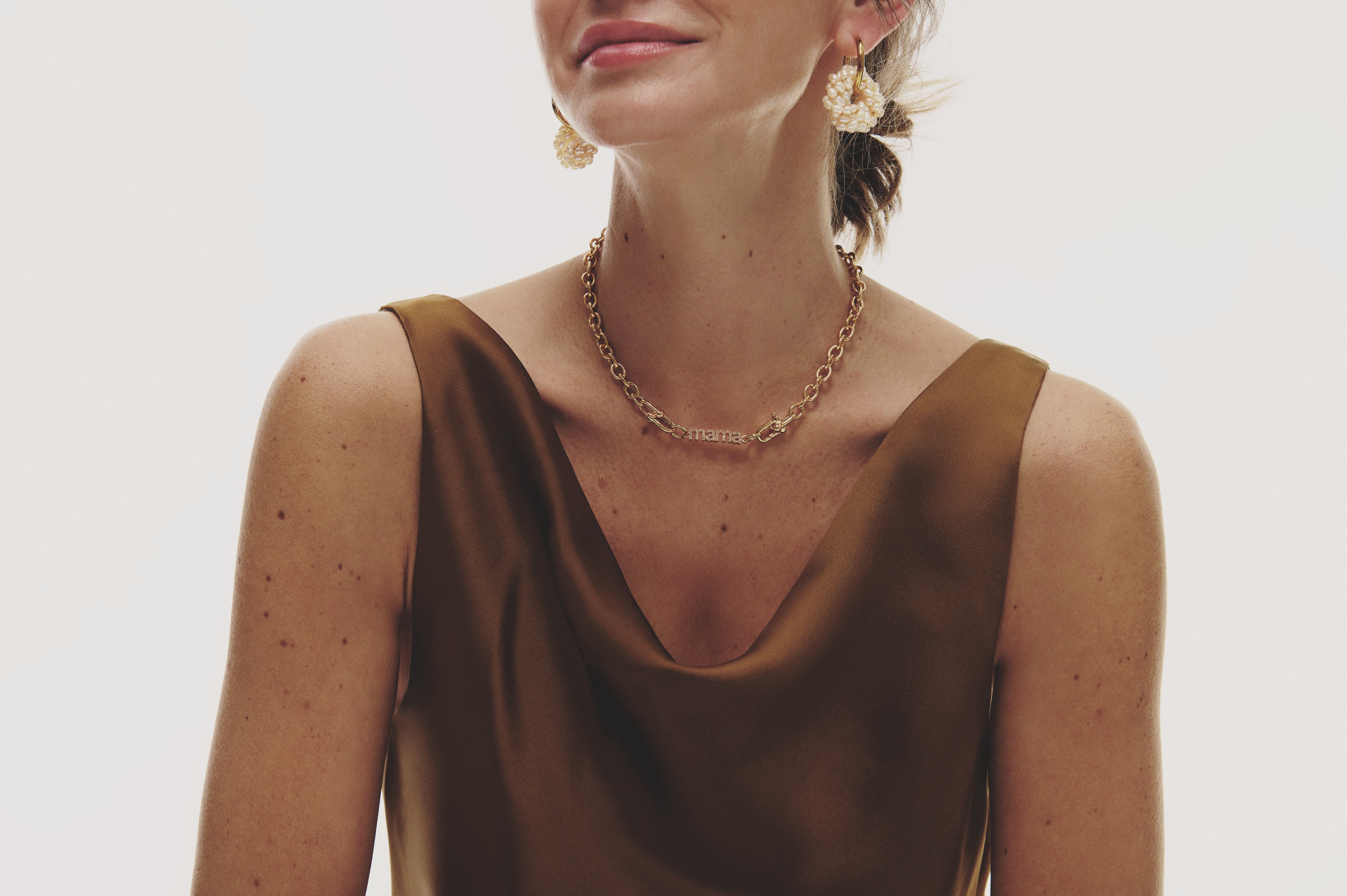 Boucles d'oreilles en perles de puissance - or
