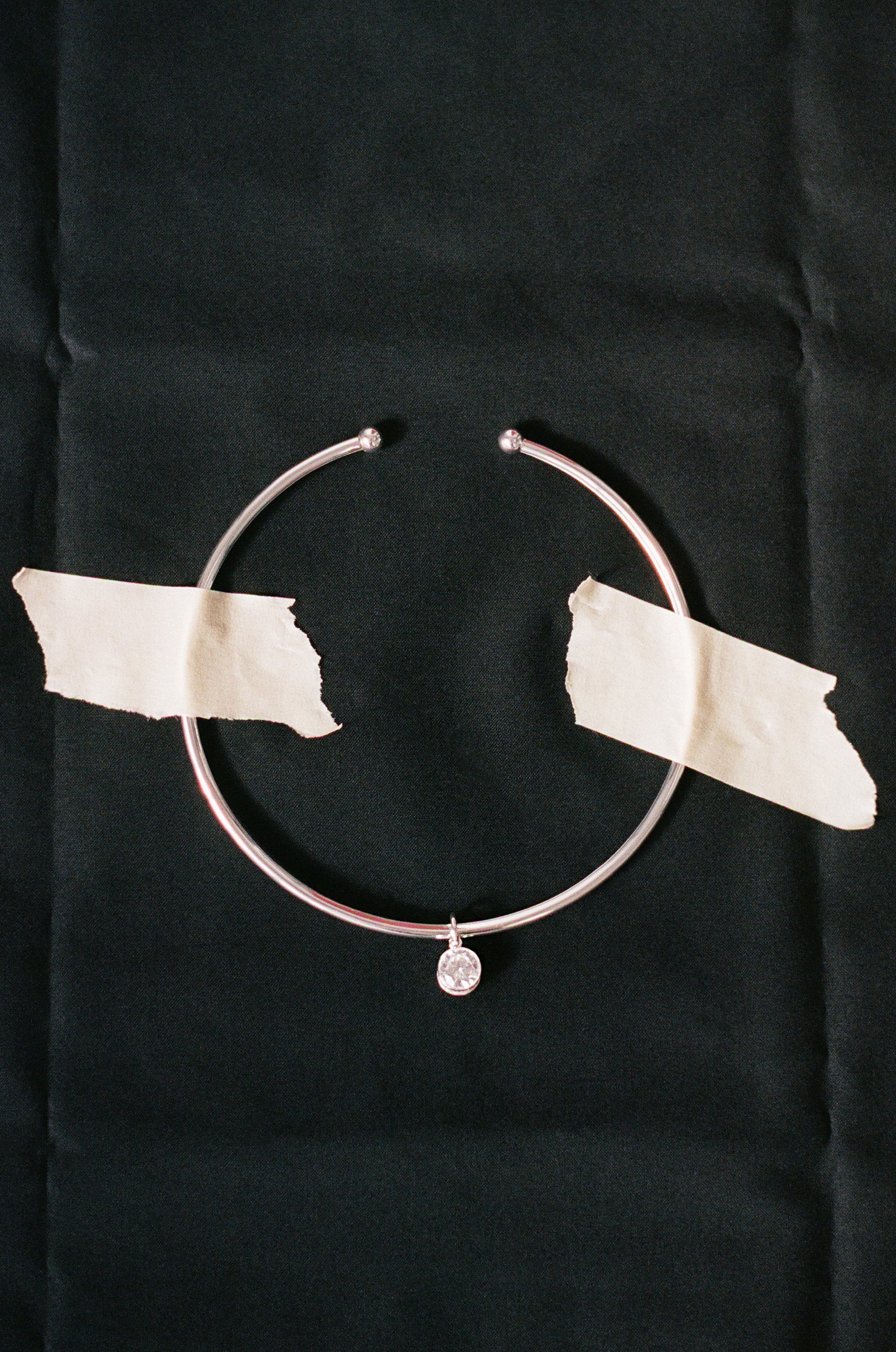 Ras de cou Cristal Transparent - Argent