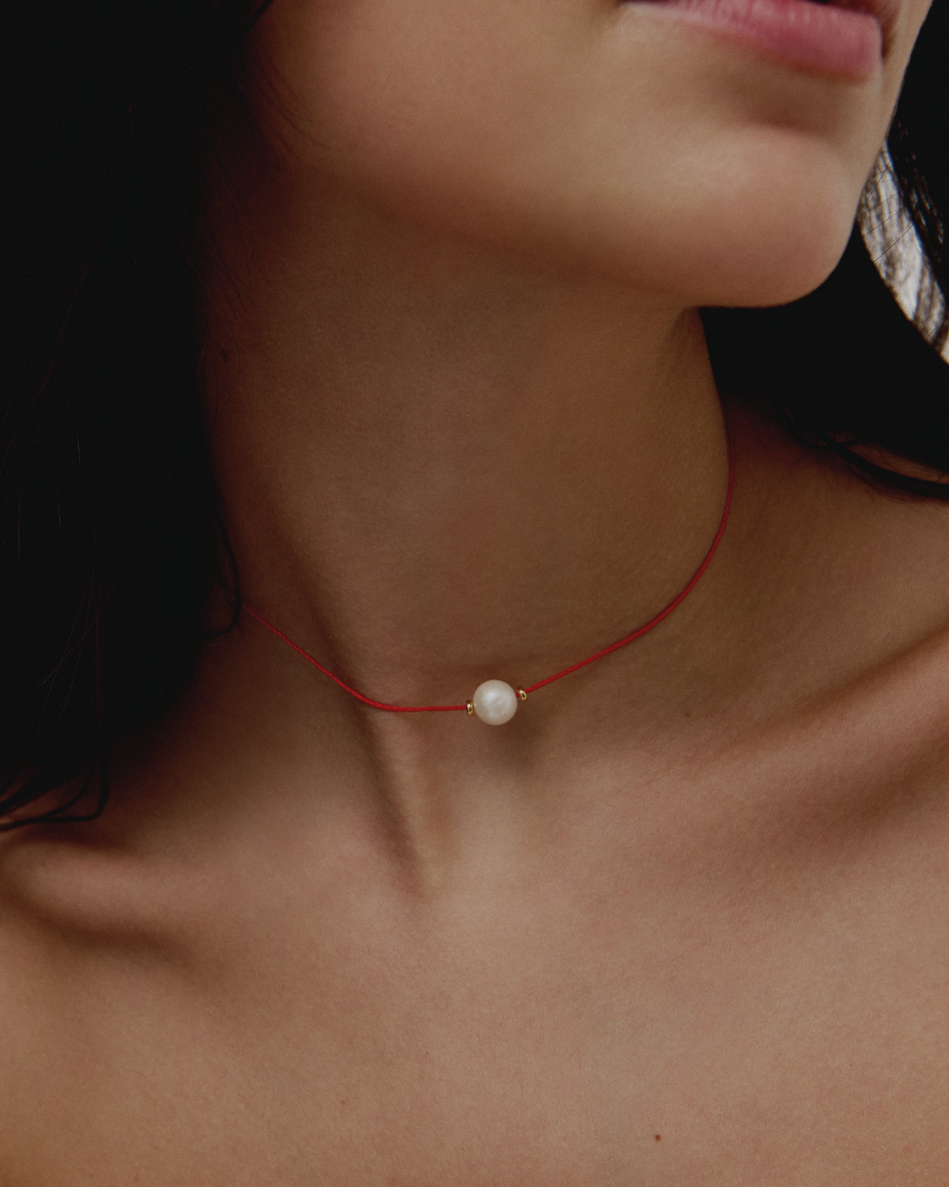 Lucky Thread Necklace - Red