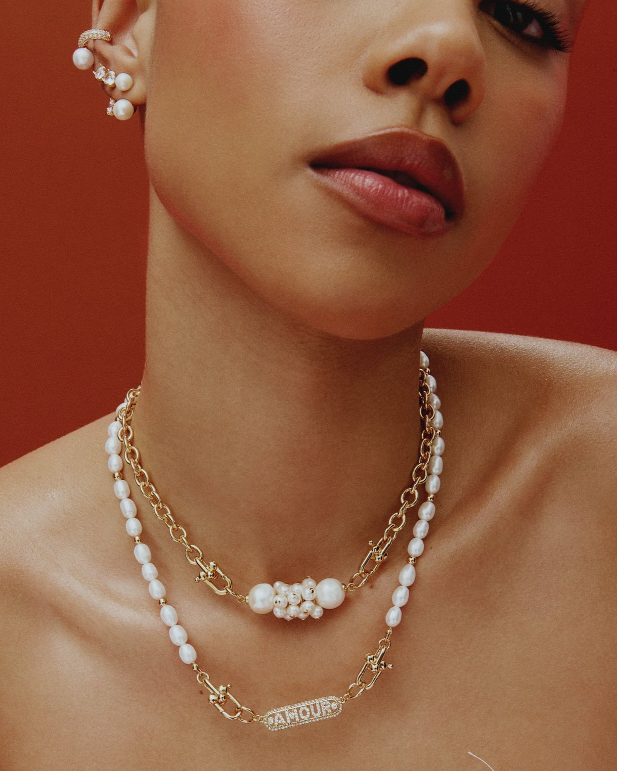 Cable Girl Necklace - Gold