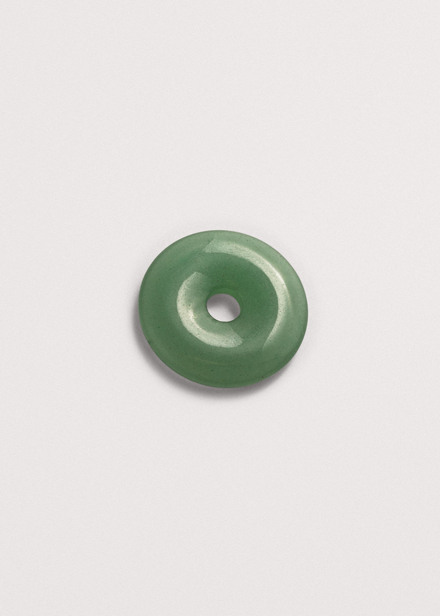 Green Aventurine Doughnut Charm
