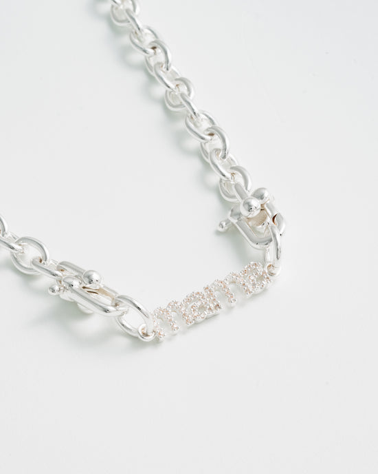 Load image into Gallery viewer, Cable Girl Necklace - Silver
