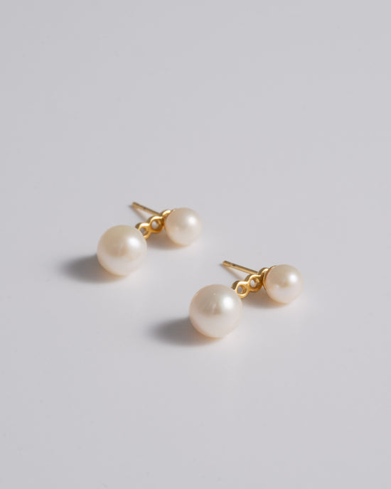 Mini Pearl Stud & Ear Jacket - Gold