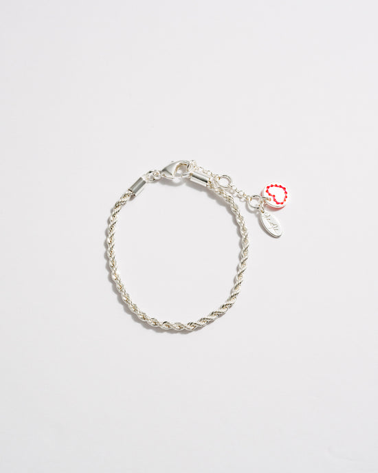 Mini-bracelet rôdé - Argent