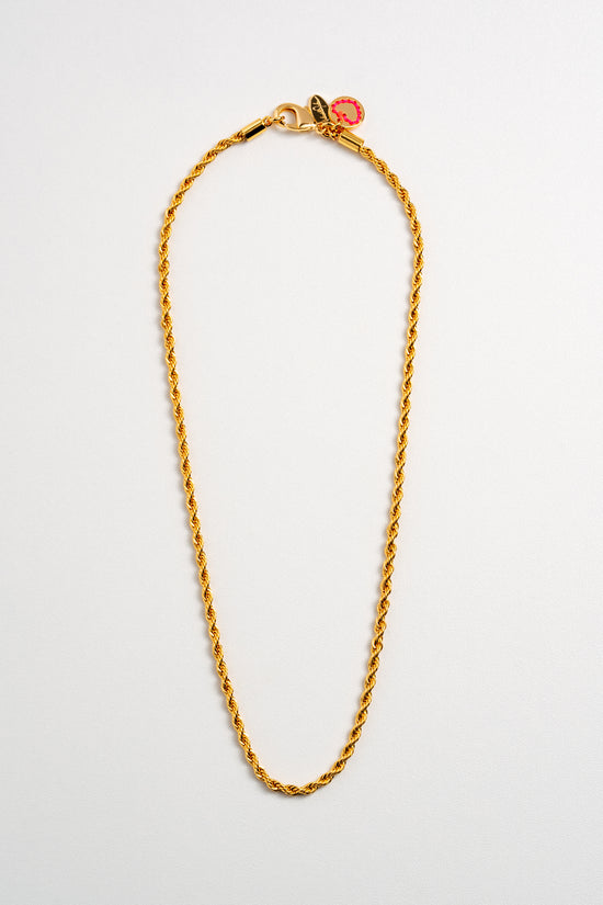 Mini Roped In Necklace - Gold