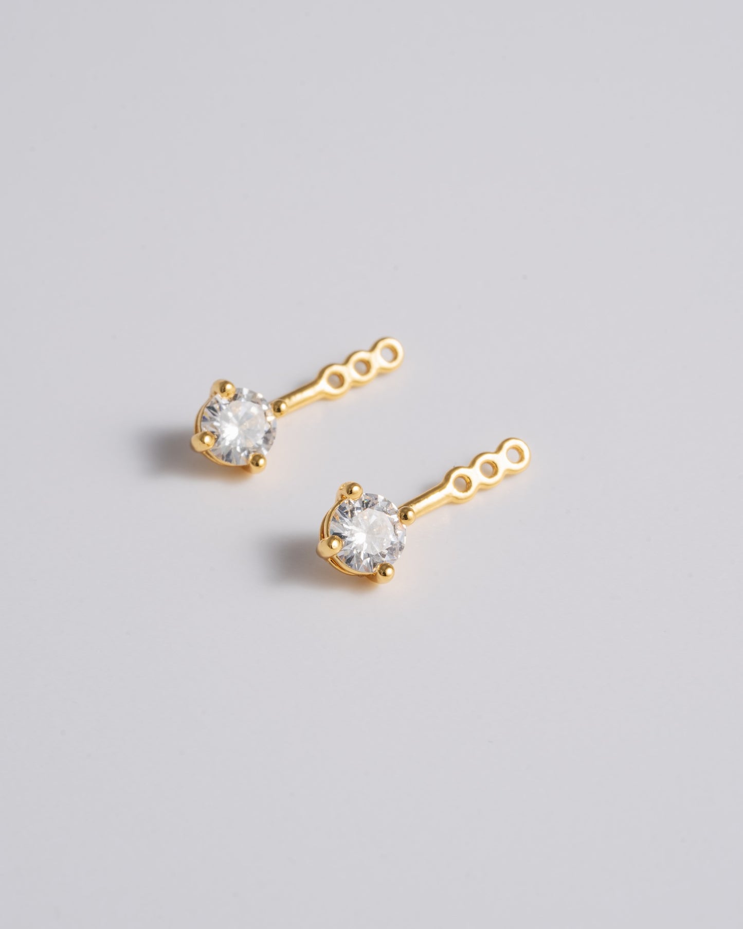Mini Solitaire Ear Jacket - Gold