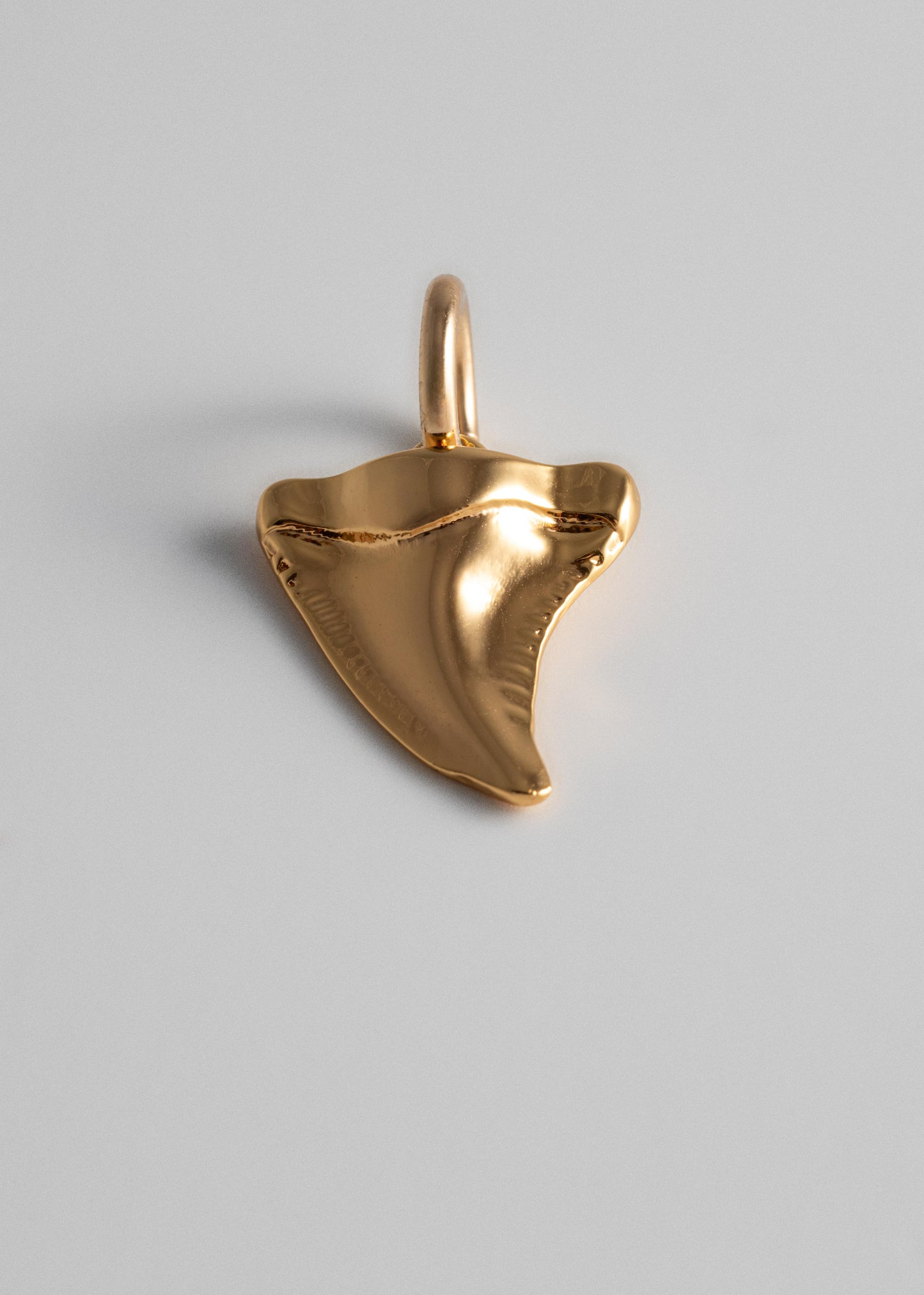 Shark Tooth Charm - Gold
