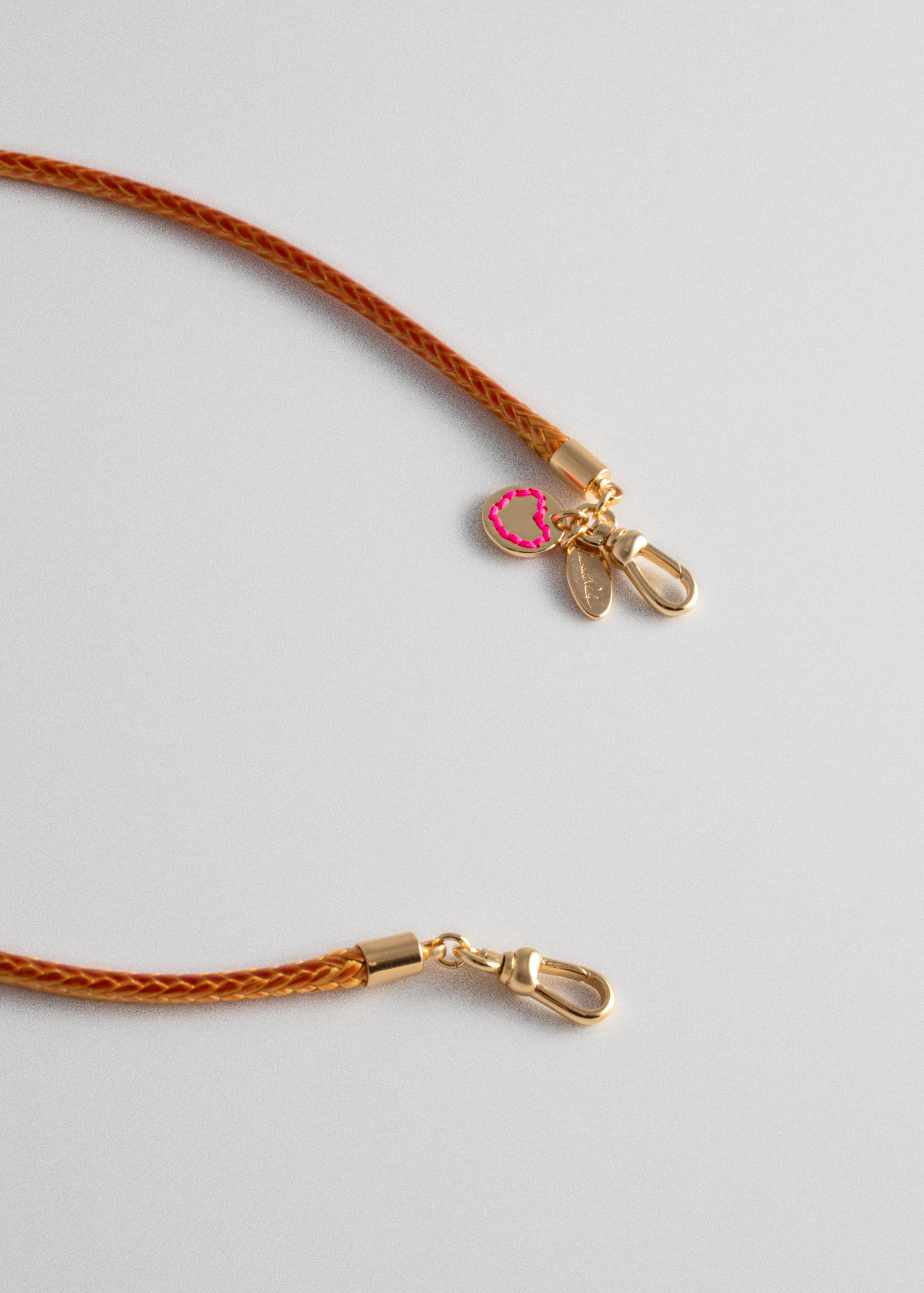 Orange Cord Necklace