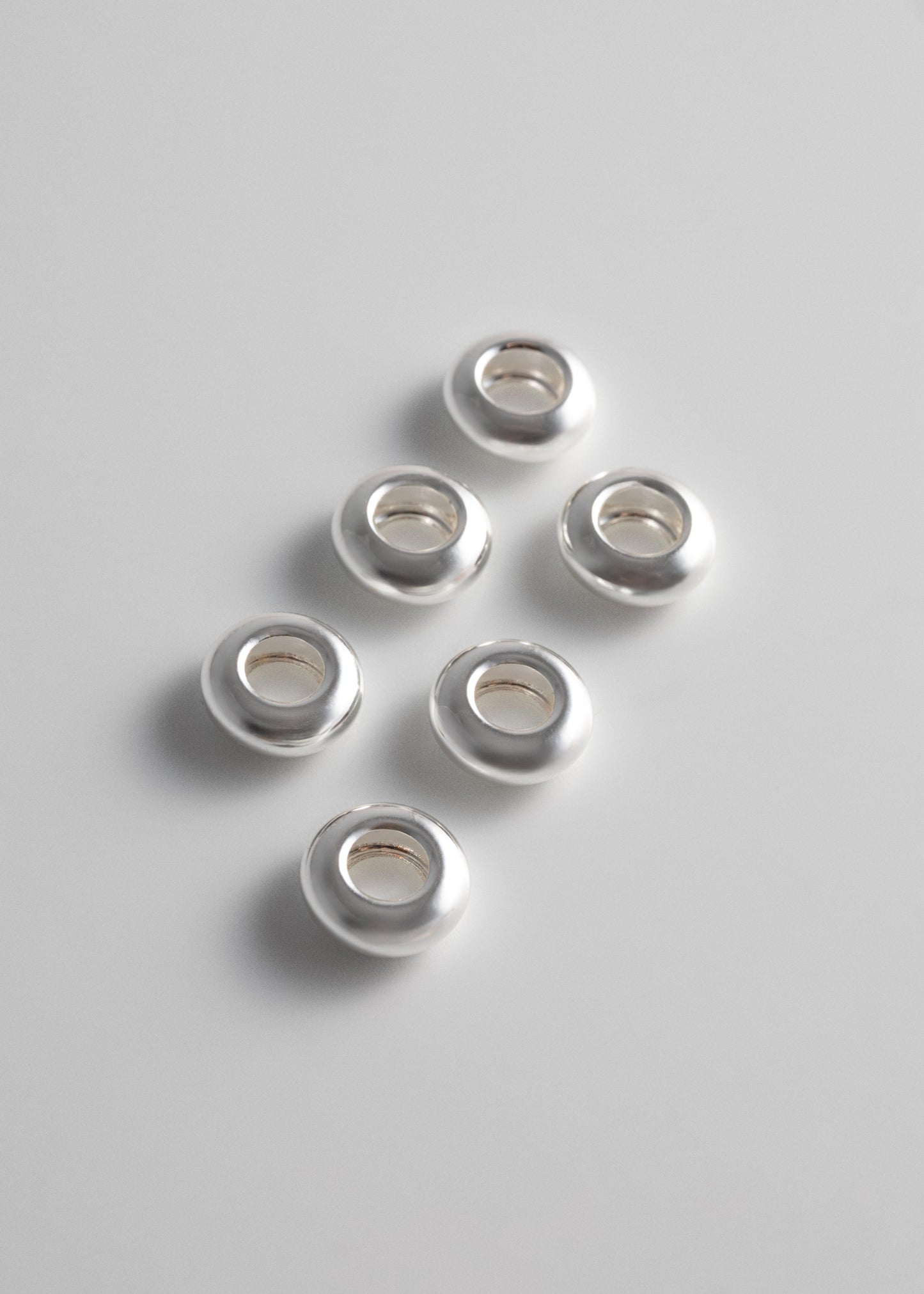 Bead Charm Set - Silver