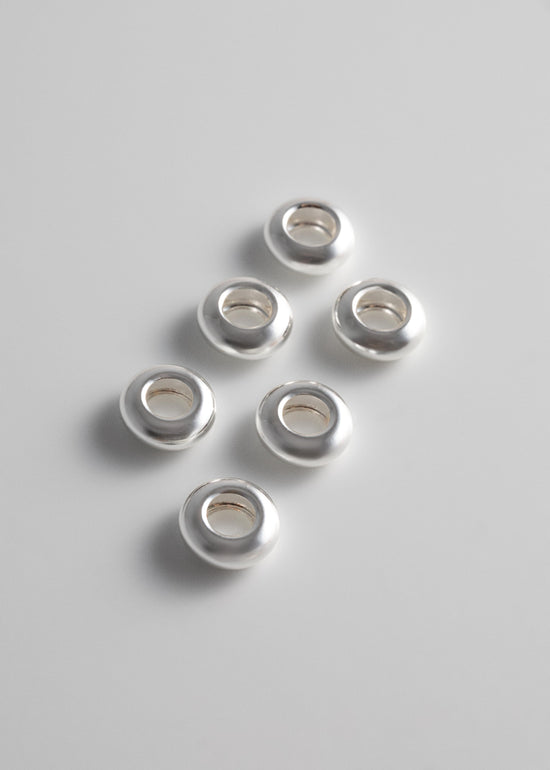 Bead Charm Set - Silver