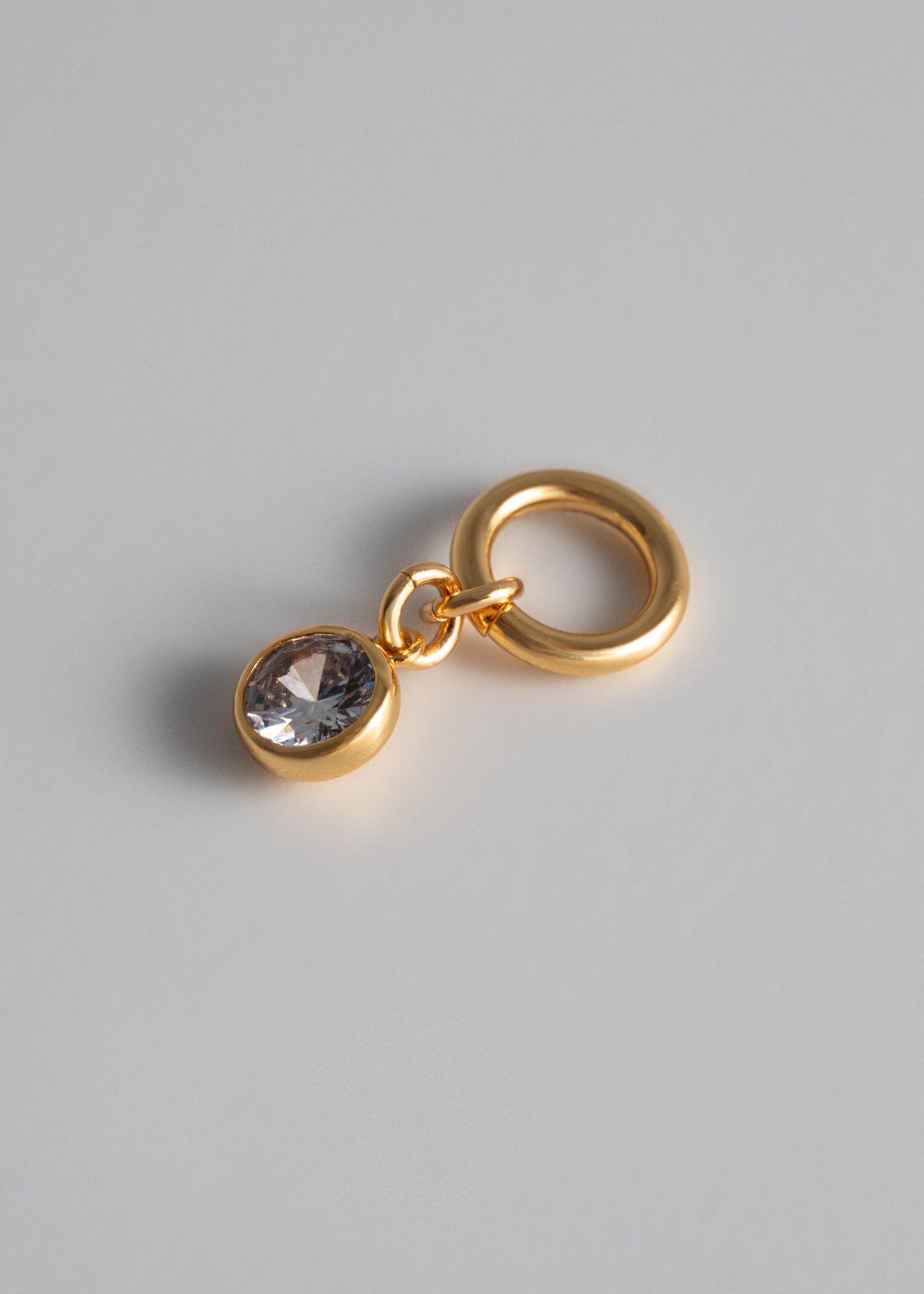 Stone Charm - Gold