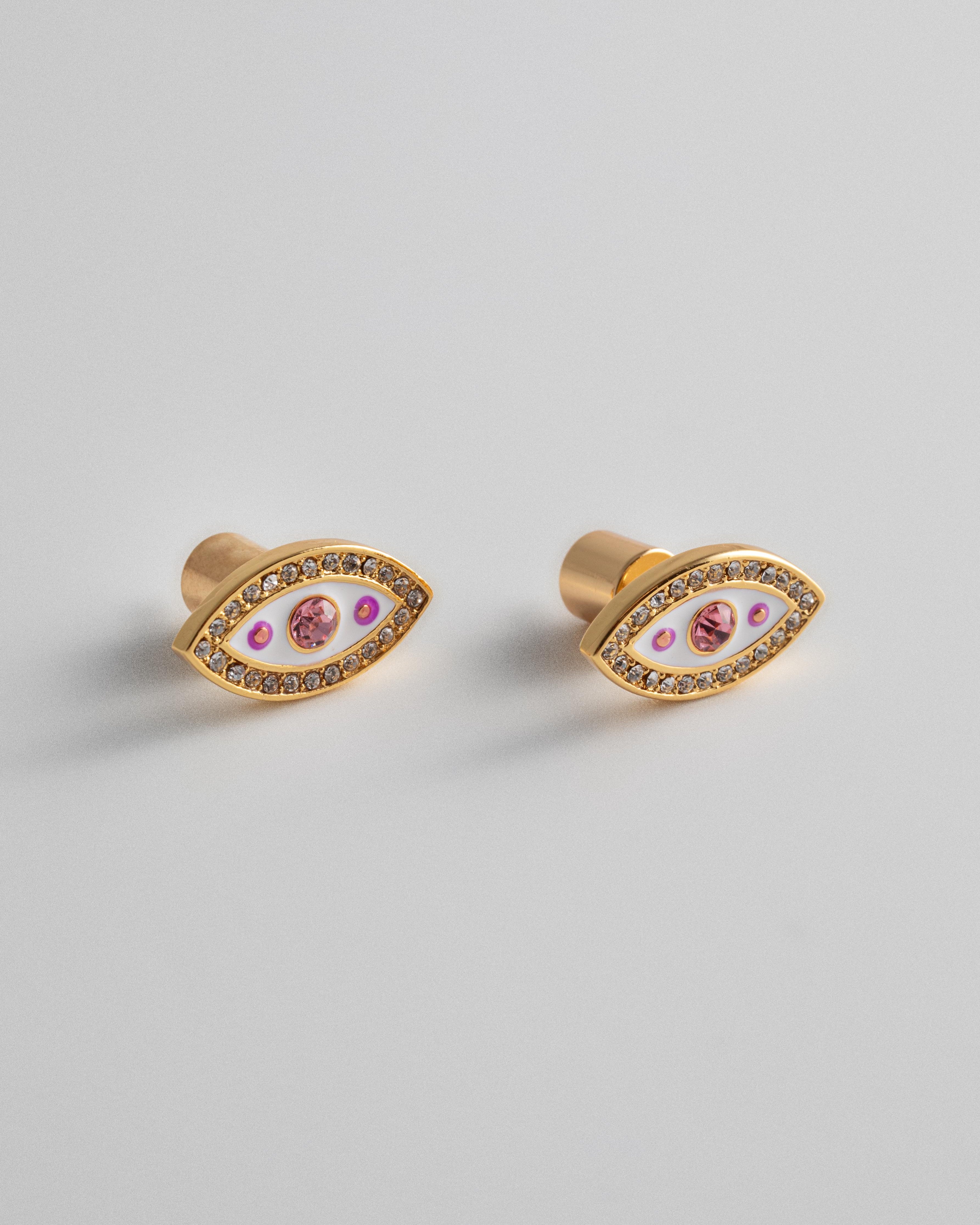 Puces d'oreilles Œil Porte-bonheur – Doré