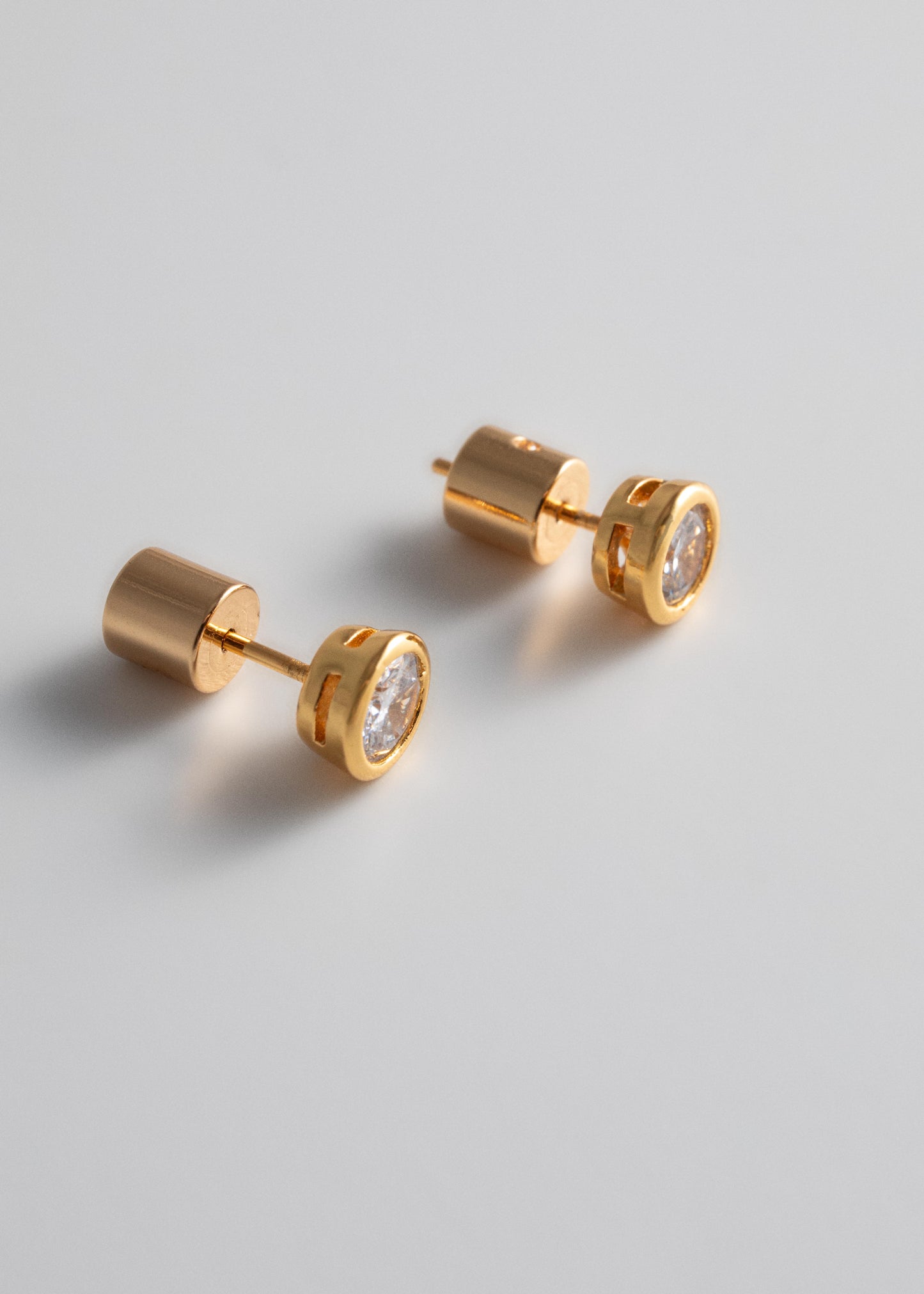 Bezel Studs - Gold
