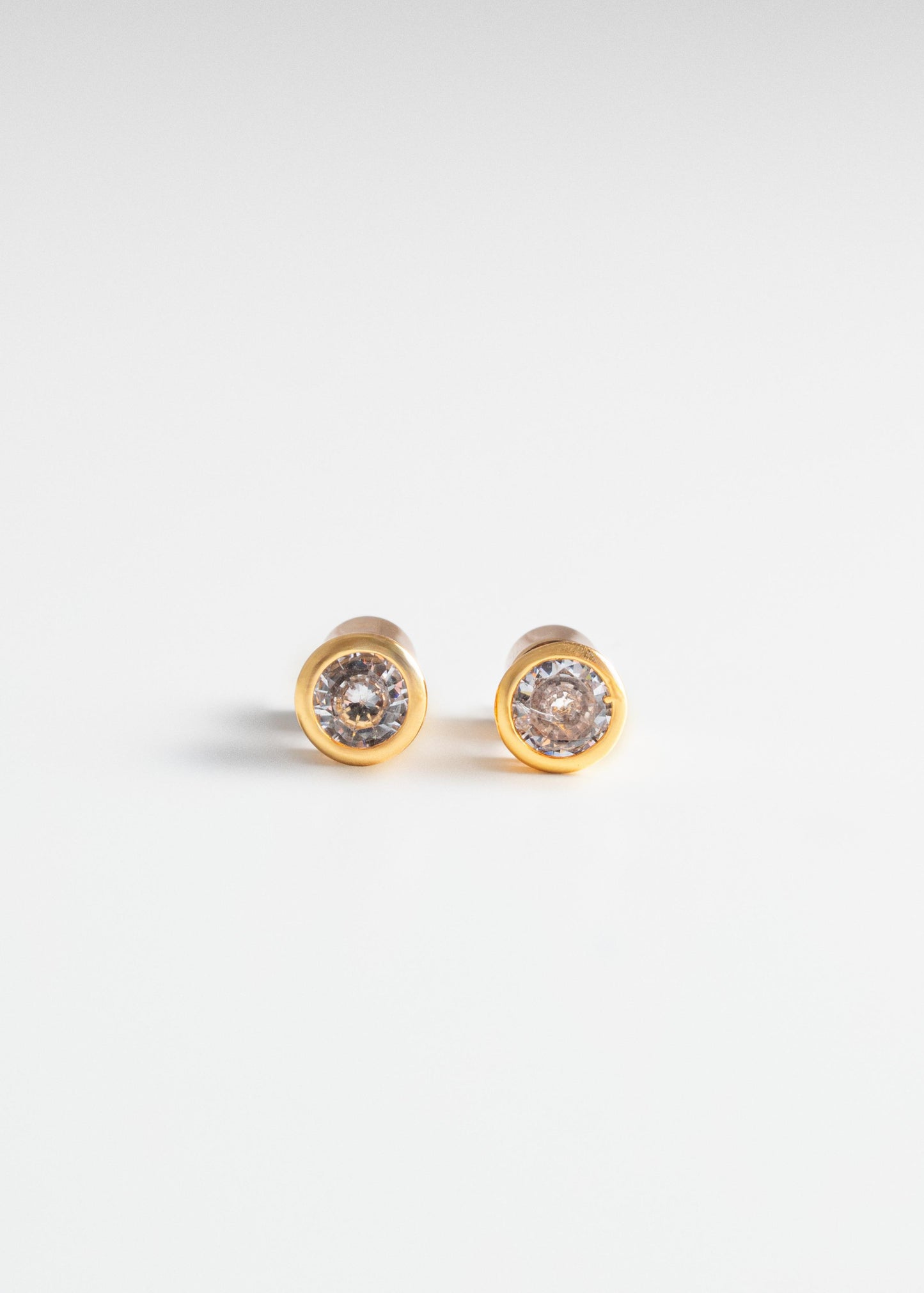 Bezel Studs - Gold