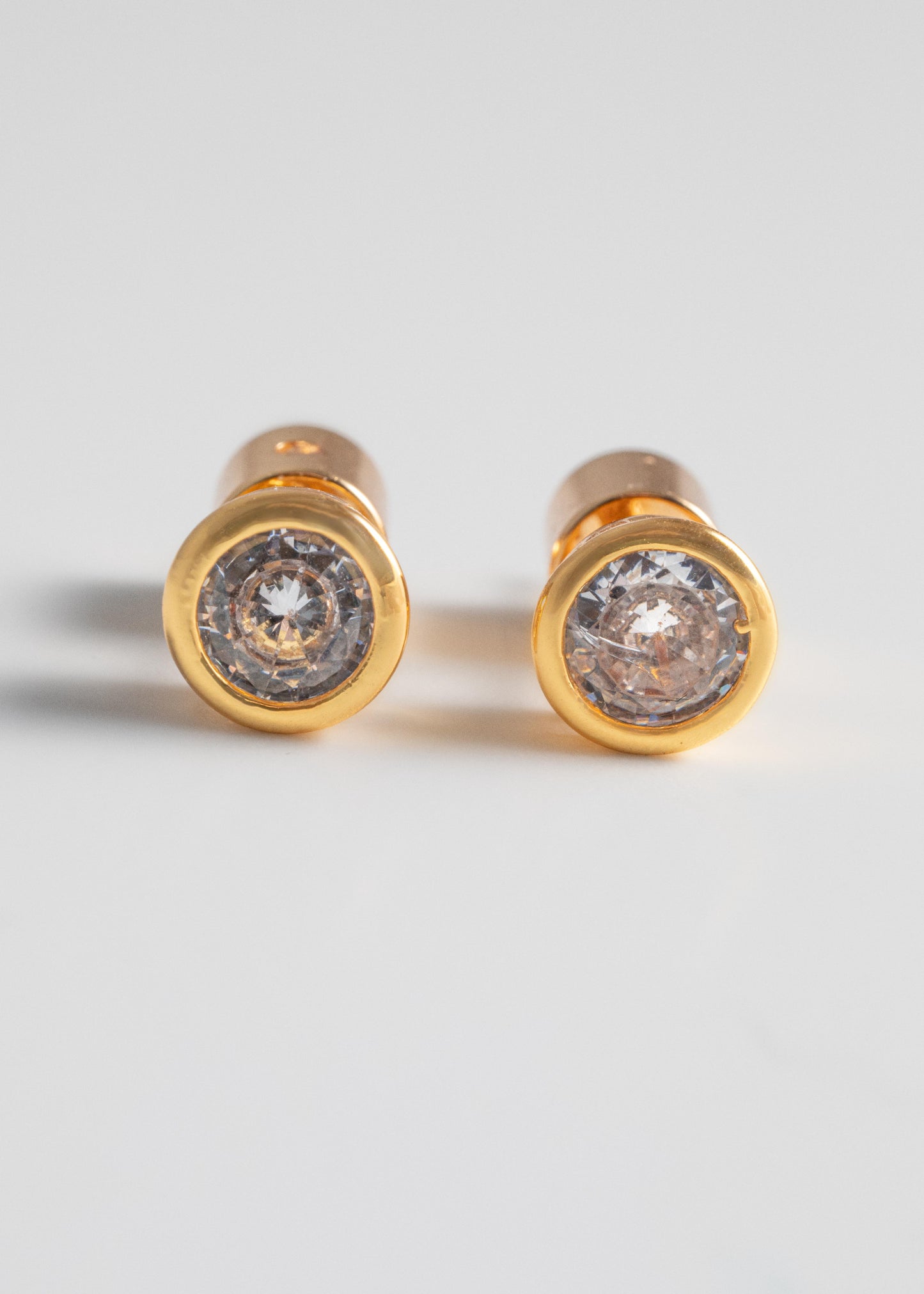 Bezel Studs - Gold