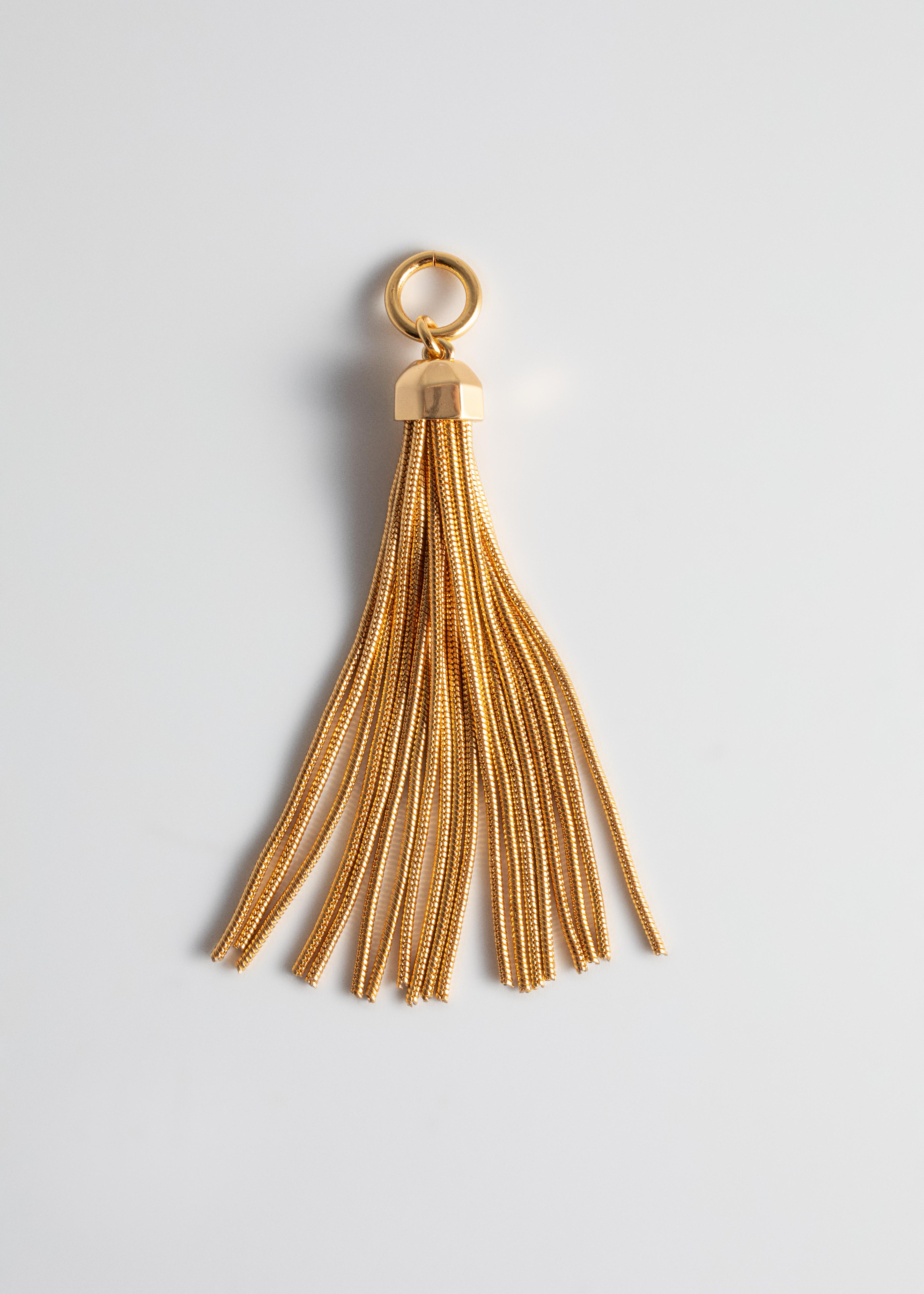Single Tassel Charm - Gold