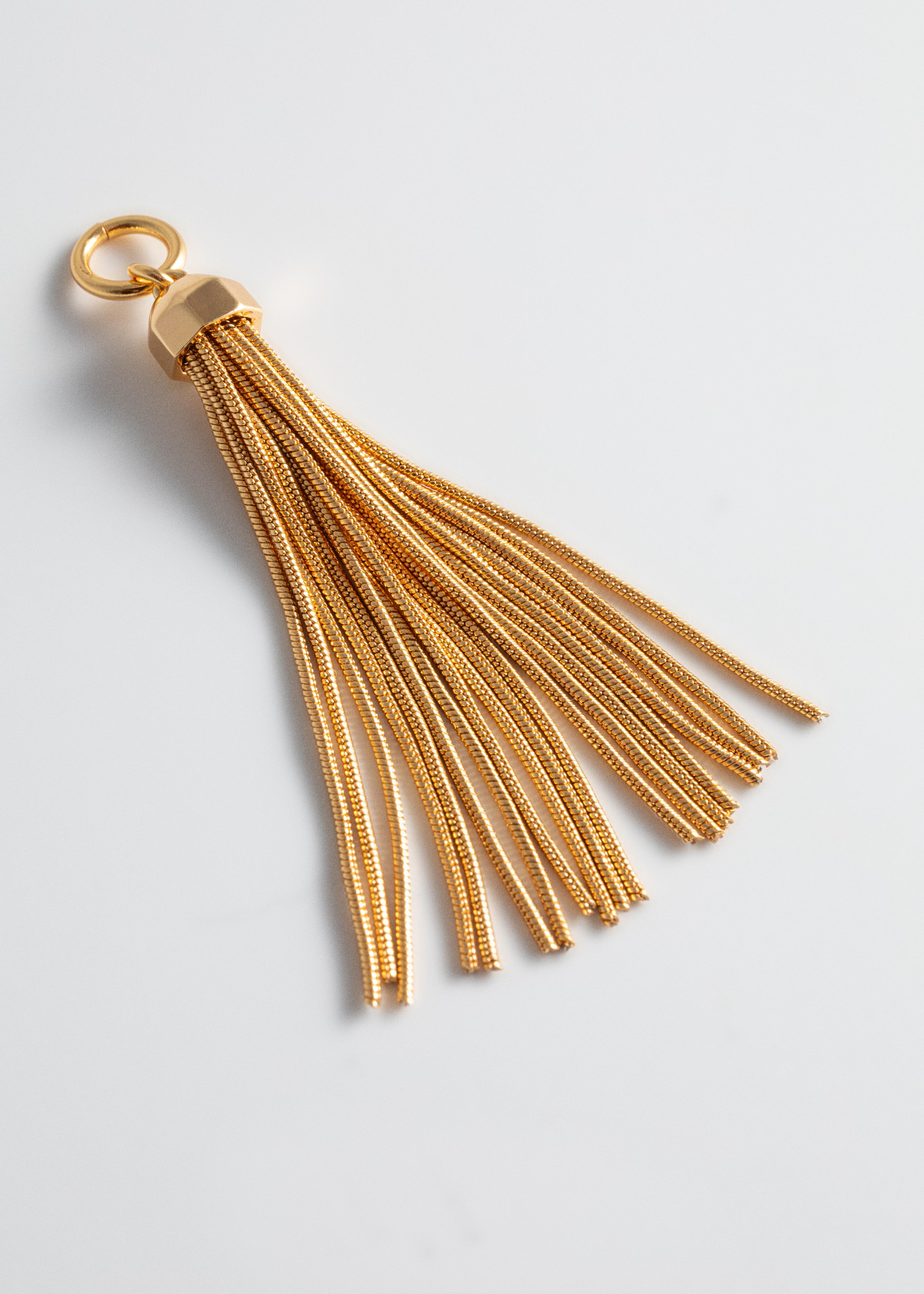 Single Tassel Charm - Gold