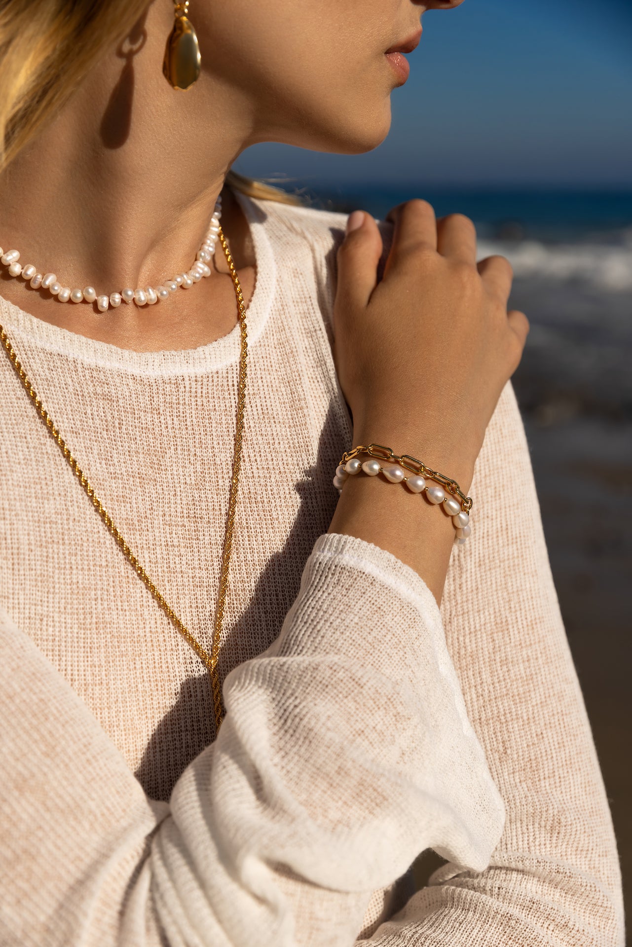 Bracelet en perles Gossip - Or