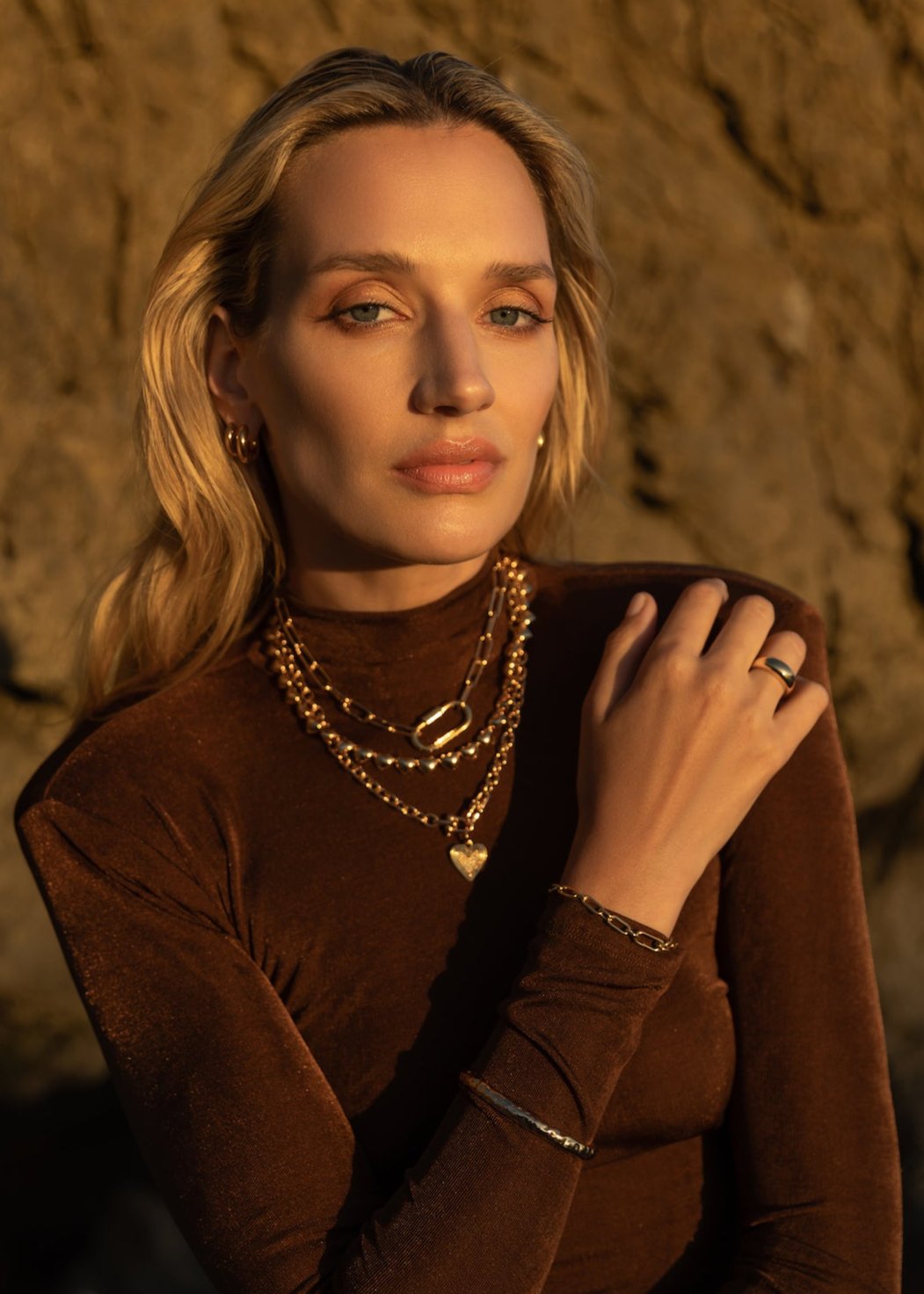 Cable Girl Necklace - Gold