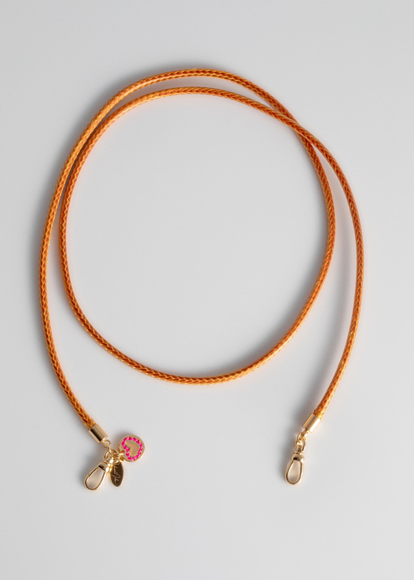 Orange Cord Necklace