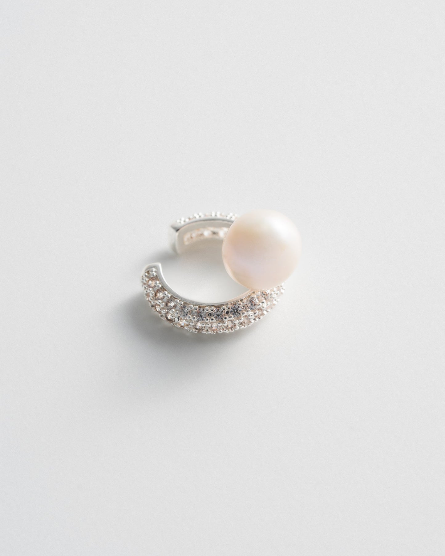 Pearly Ear Cuff - Silver