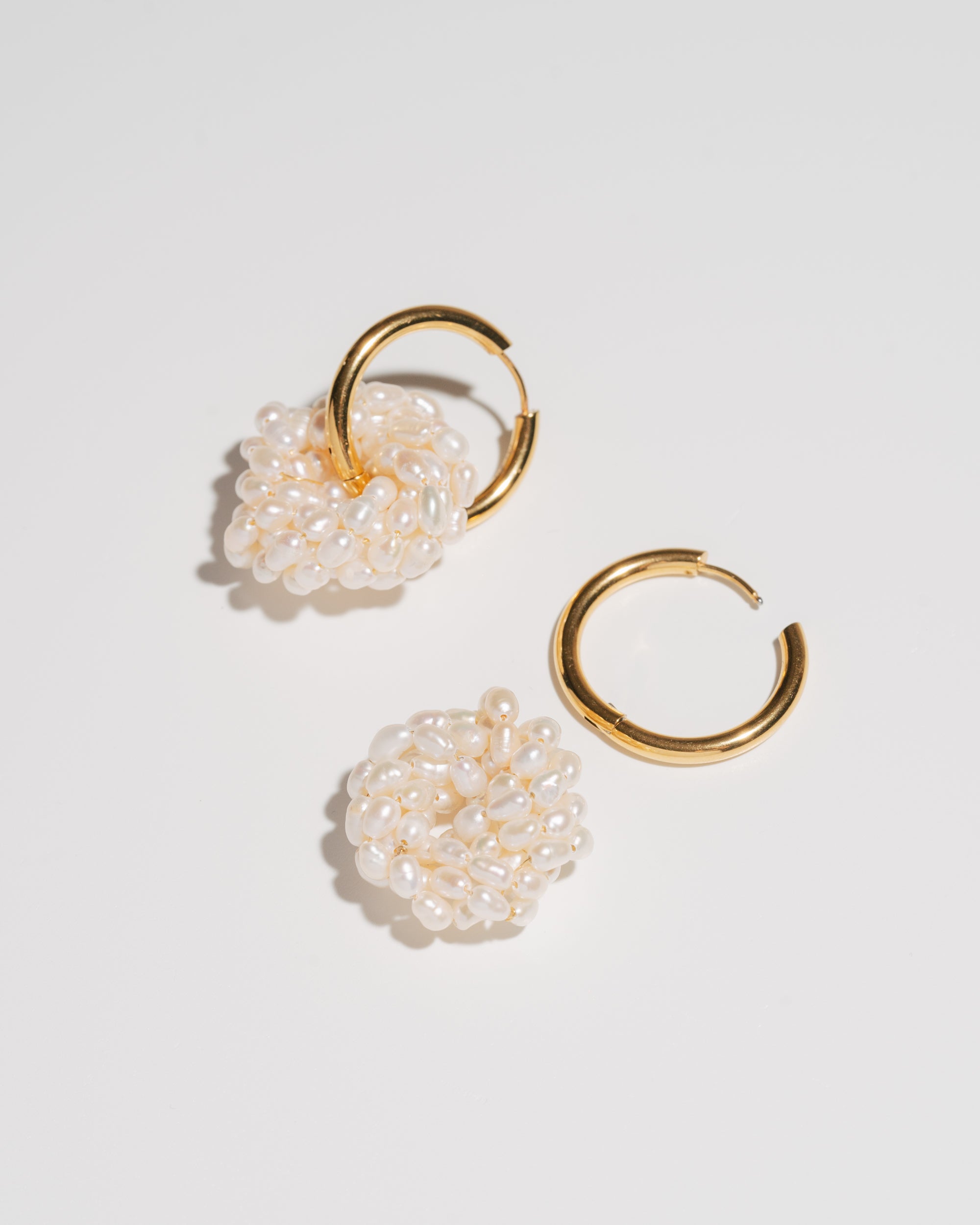 Boucles d'oreilles en perles de puissance - or