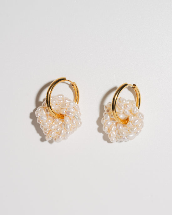 Power Pearl Earrings - Gold