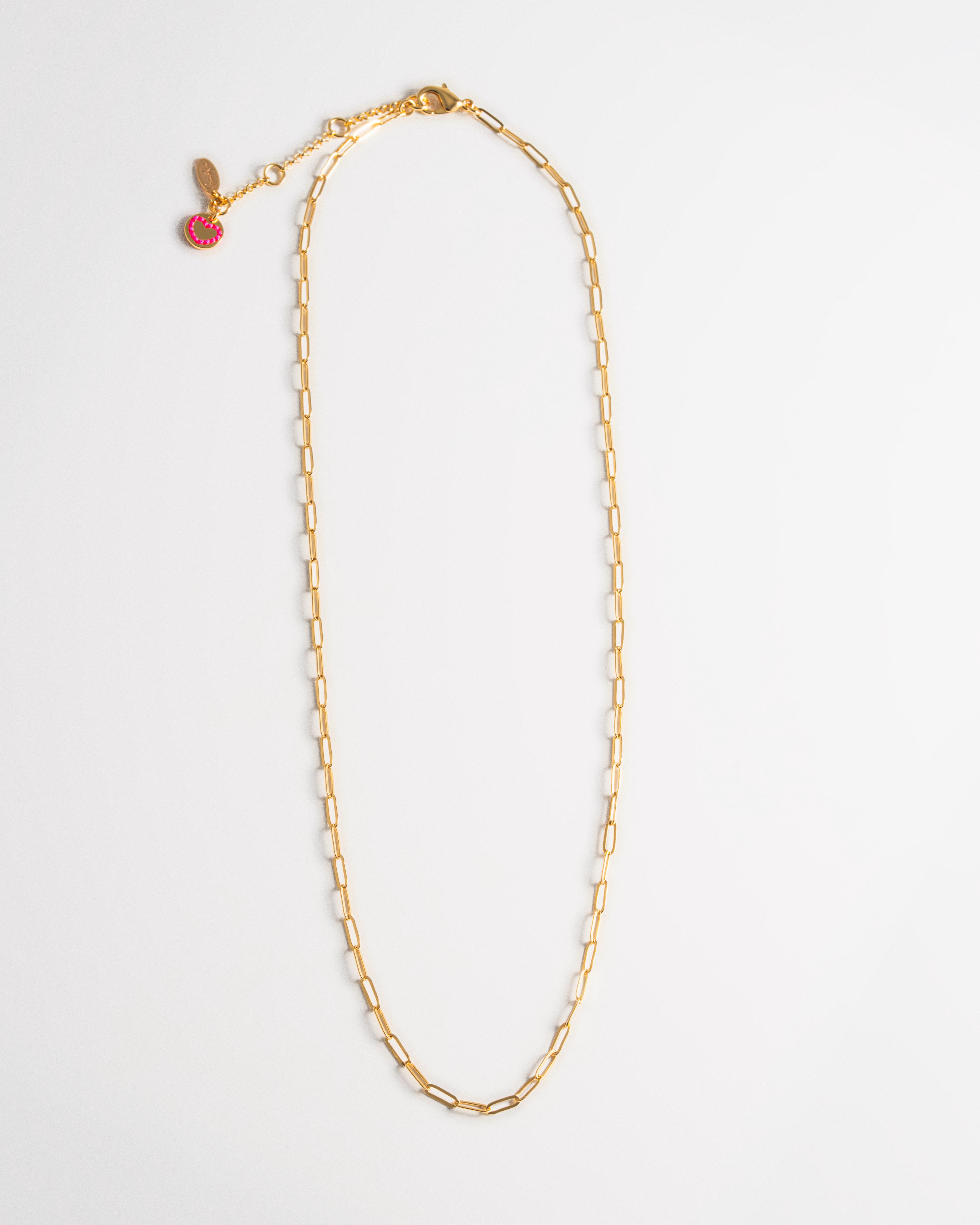 Paperclip Link Necklace - Gold