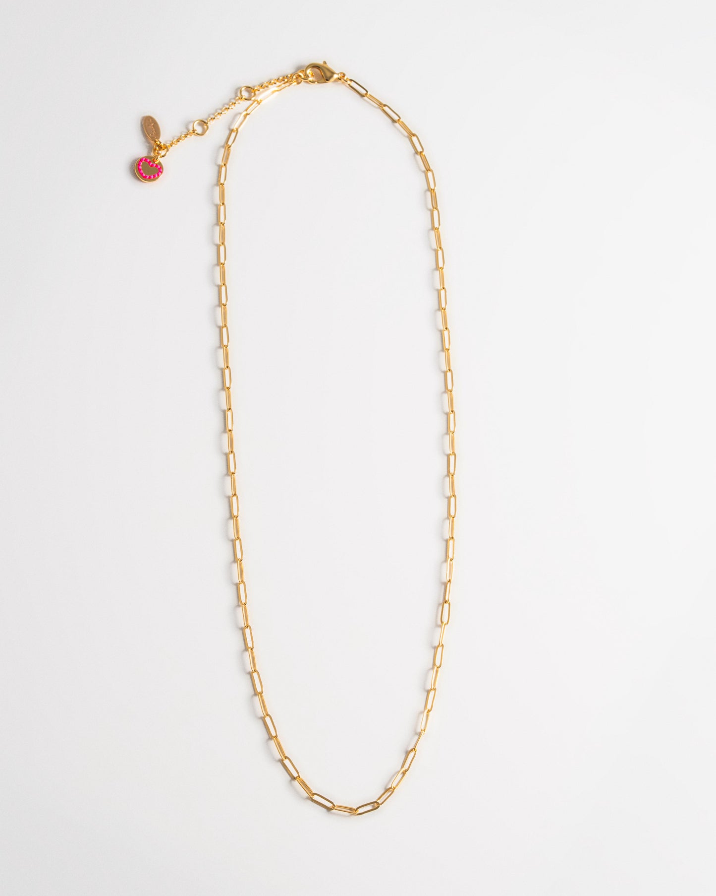 Paperclip Link Necklace - Gold