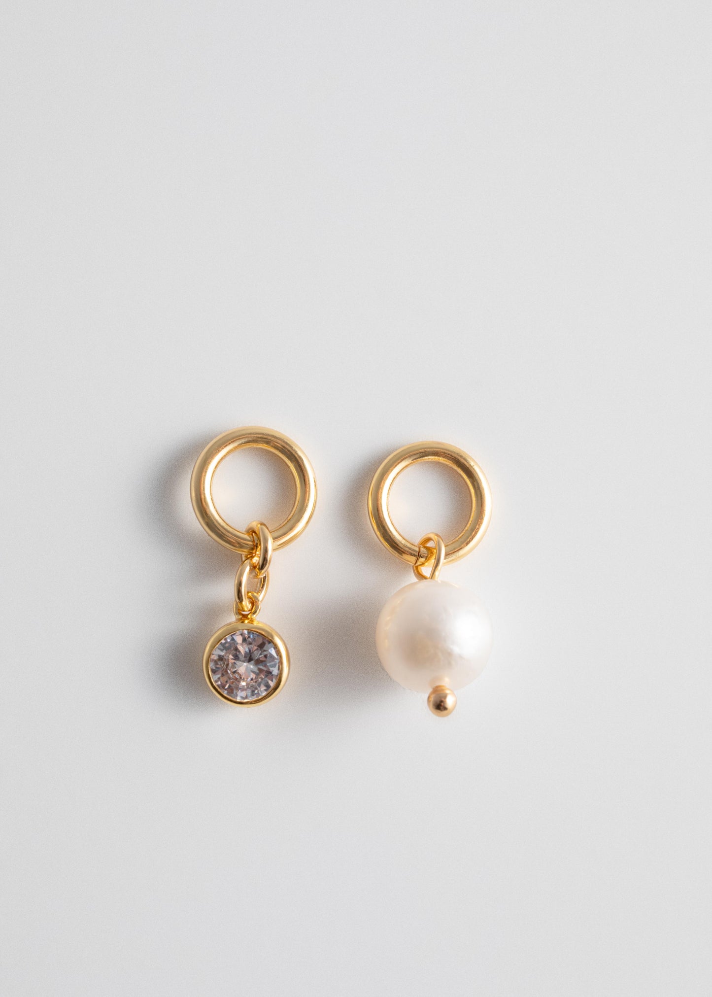 Pearl & Stone Charms - Gold