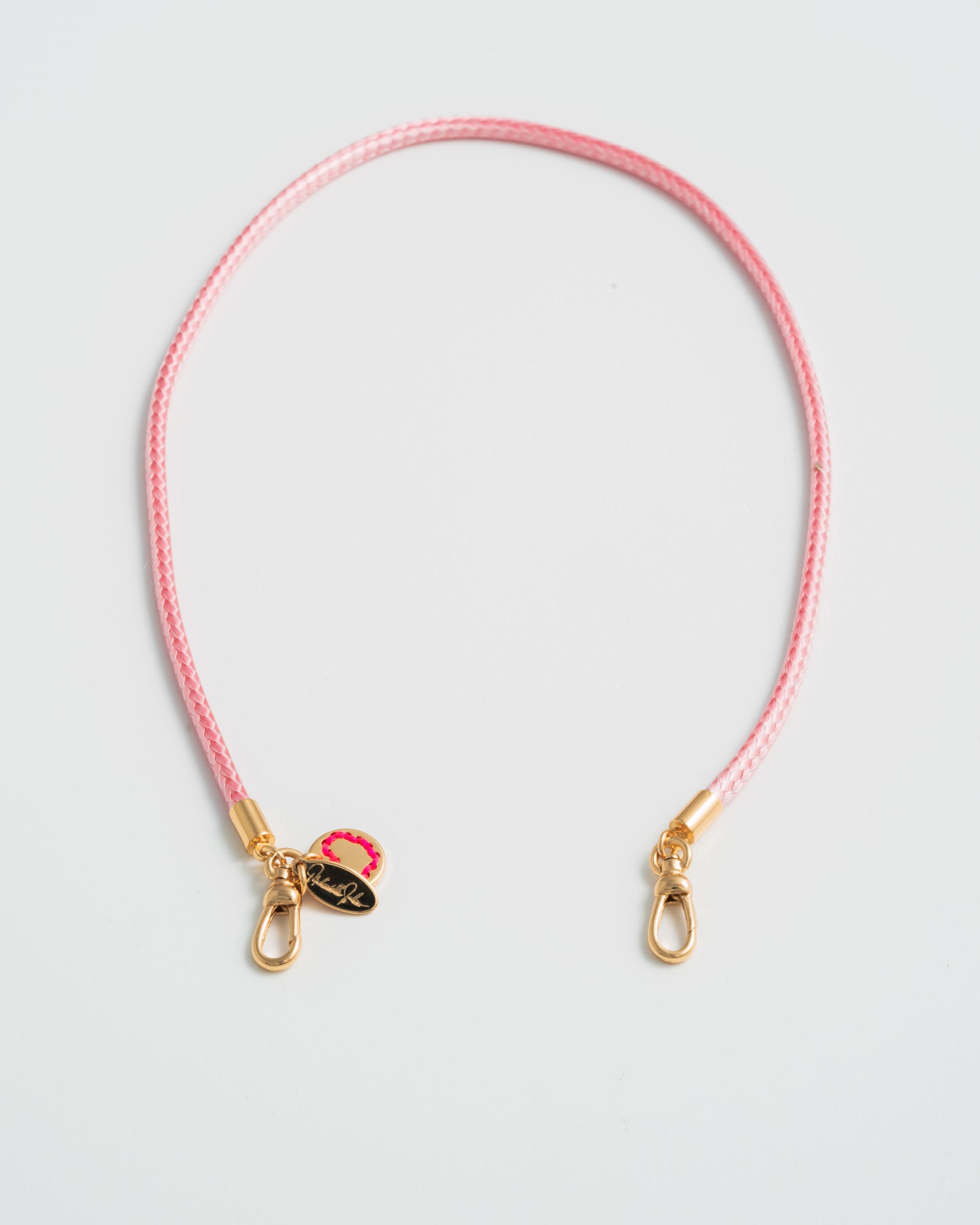 Collier en cordon rose