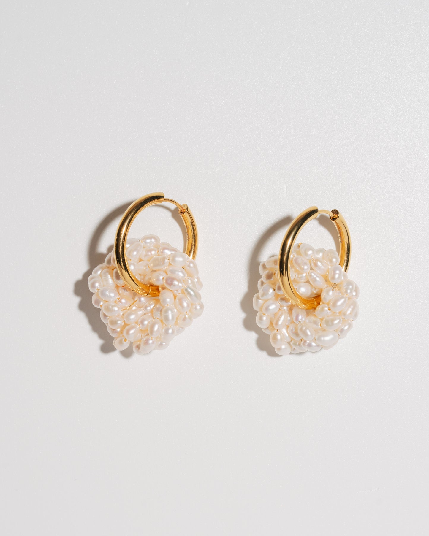 Boucles d'oreilles en perles de puissance - or