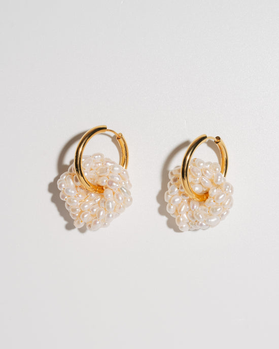 Boucles d'oreilles en perles de puissance - or