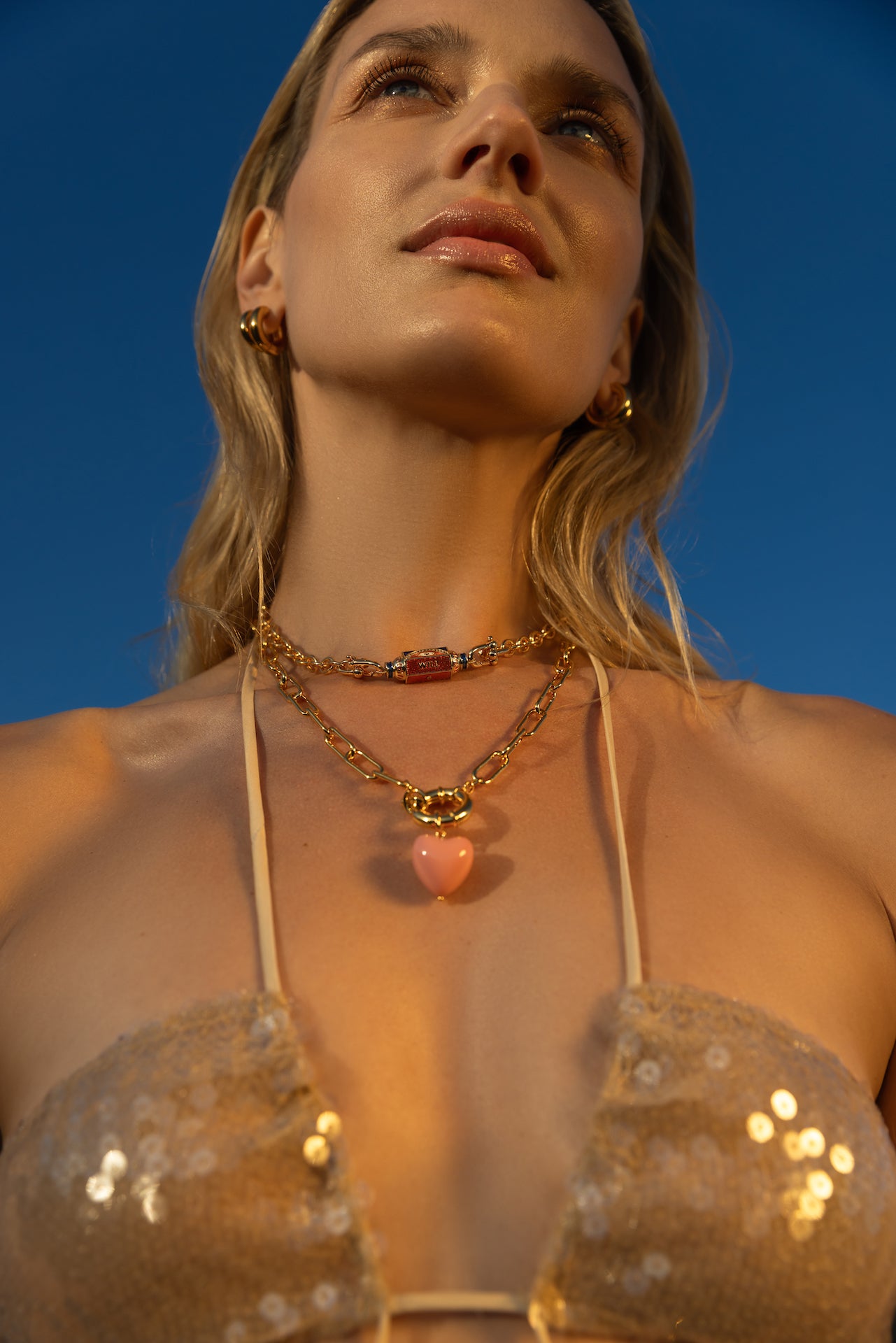 Candy Heart Charm - Pink