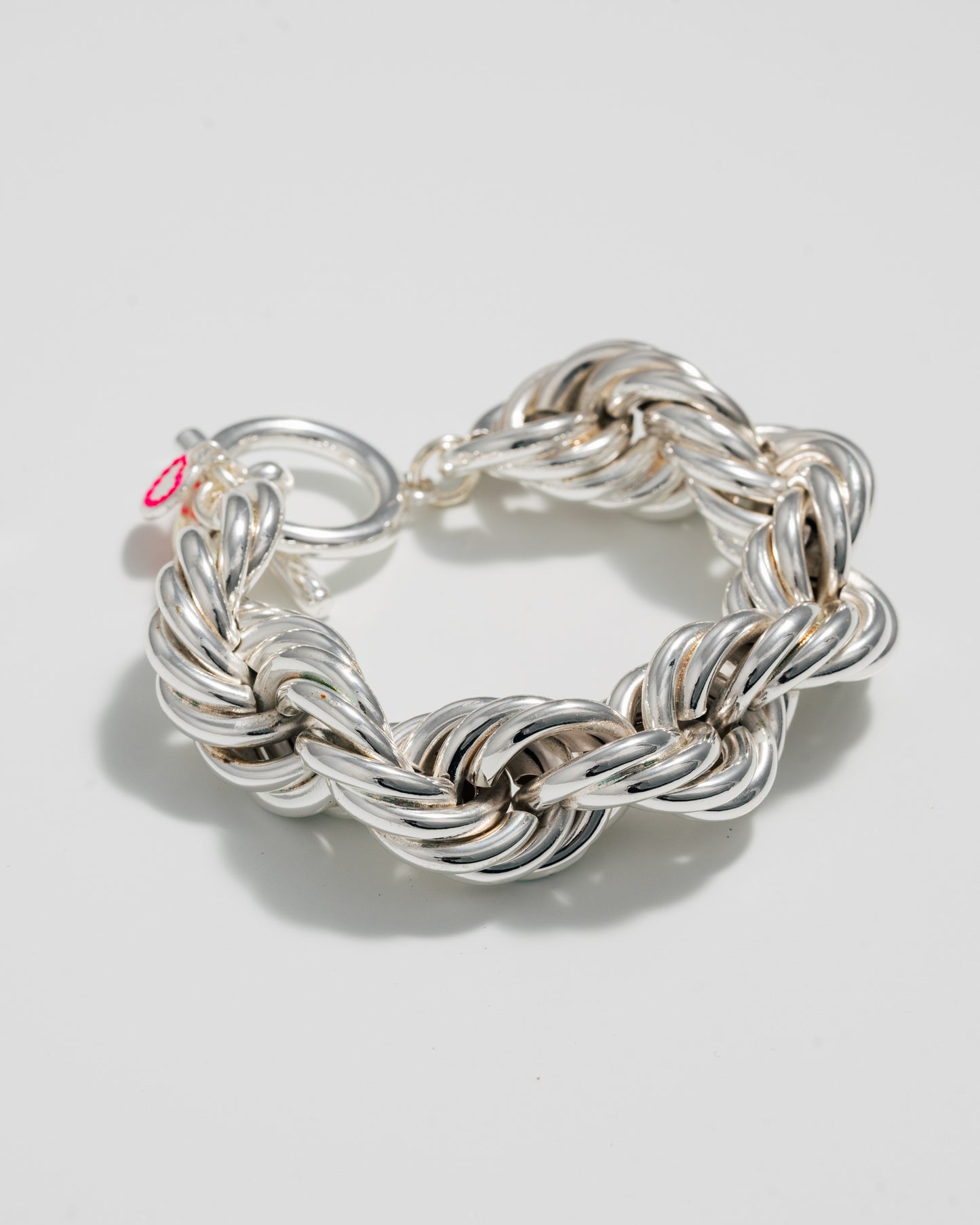Bracelet Jumbo Roped in - Argent