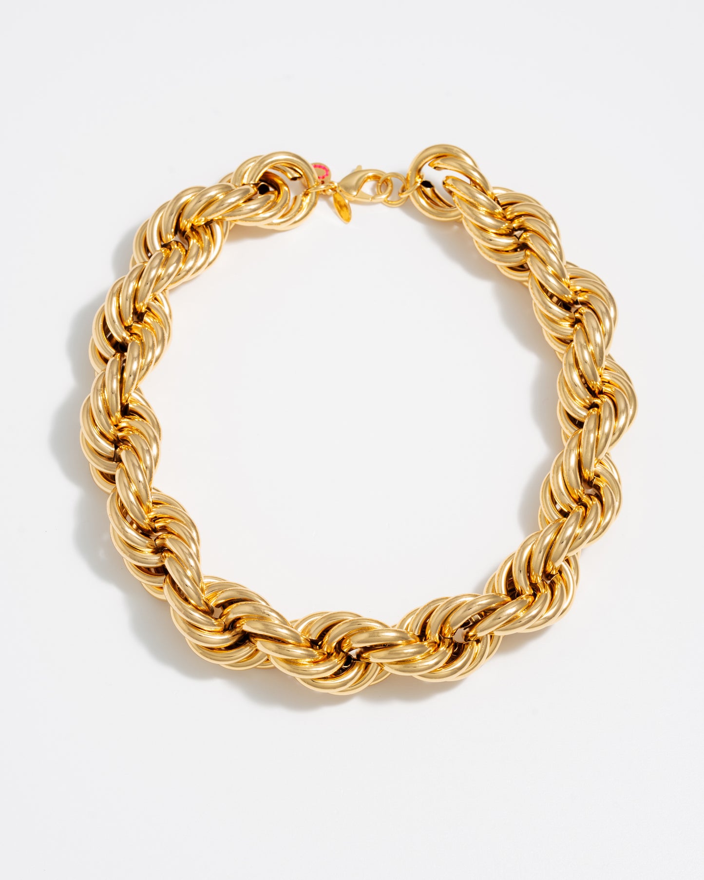 Roped in Jumbo  Necklace - Gold