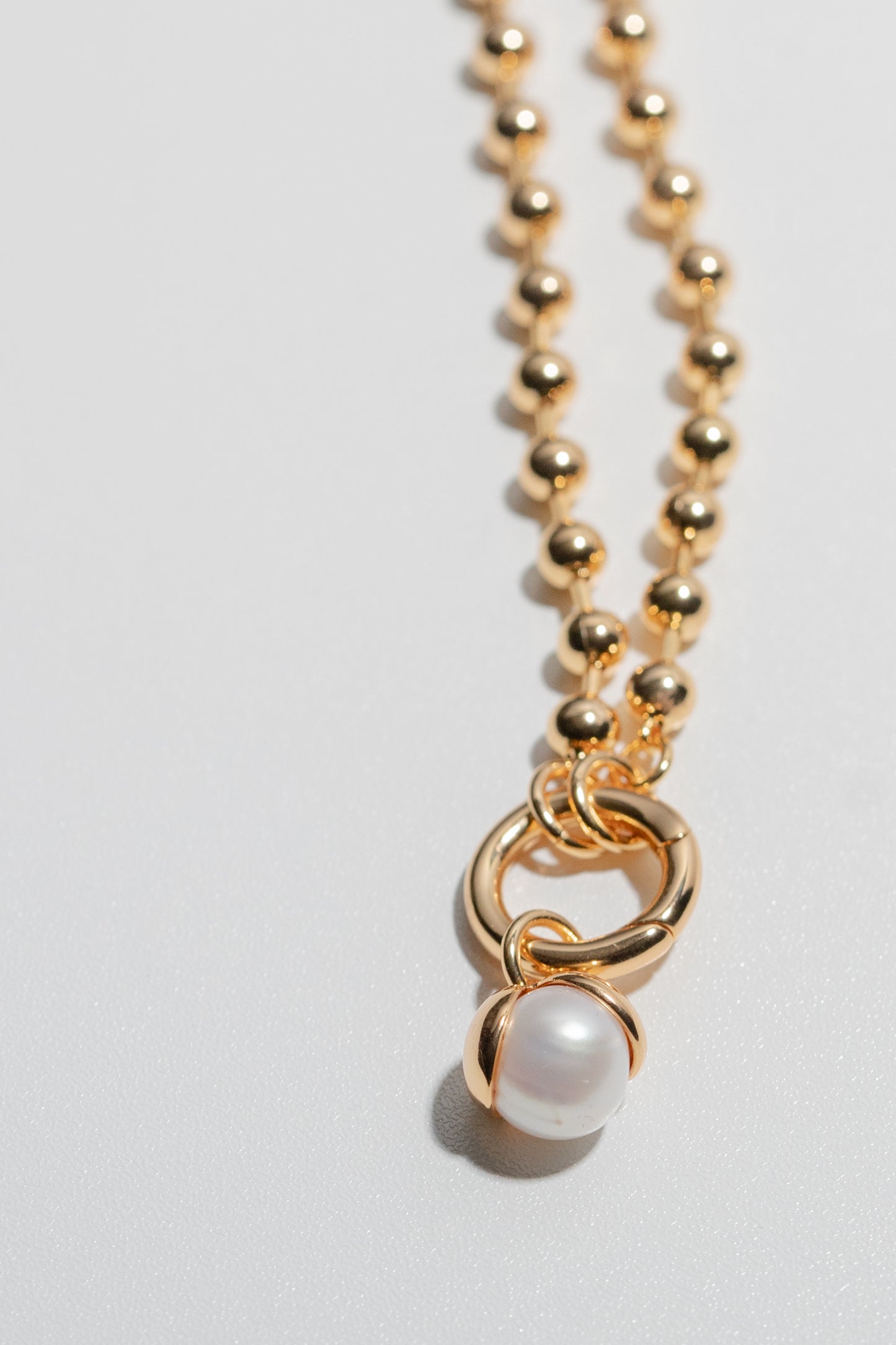 Snow Drop Necklace - Gold