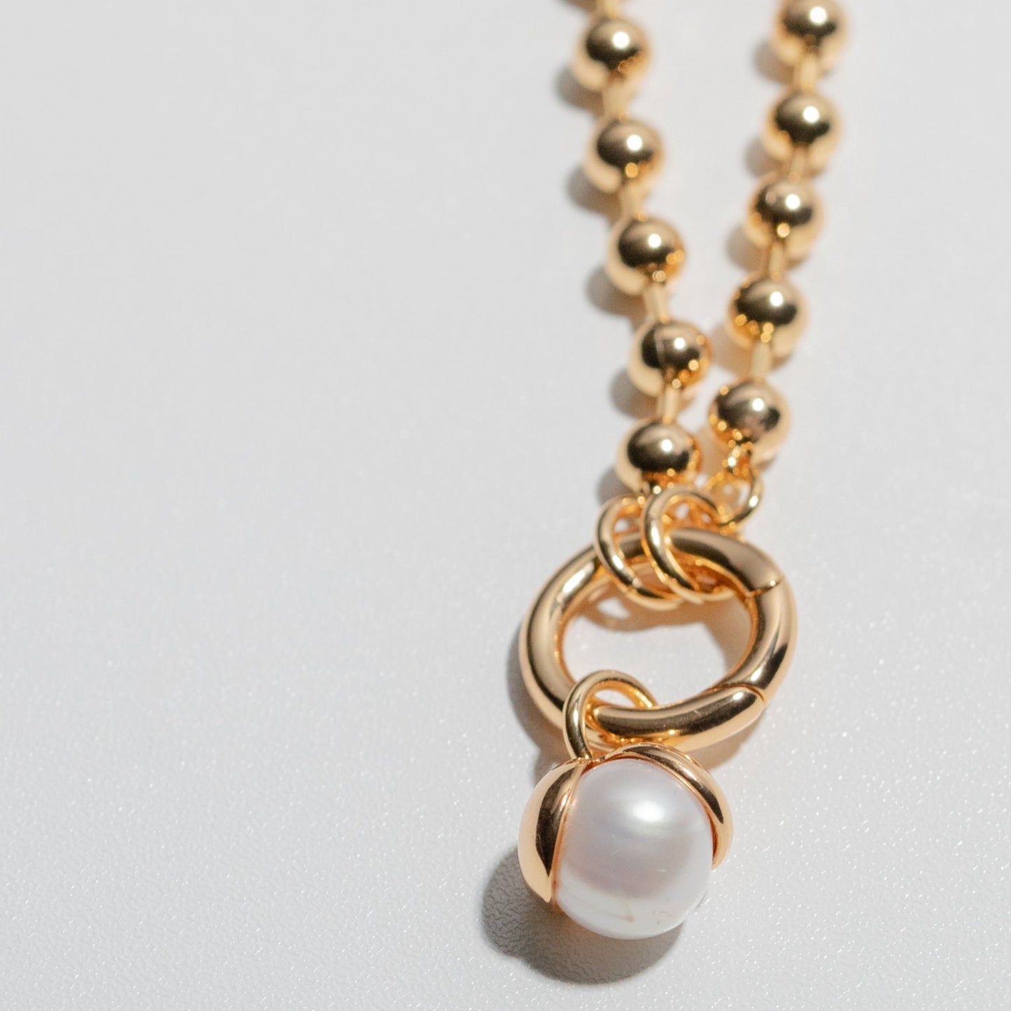 Snow Drop Charm - Gold