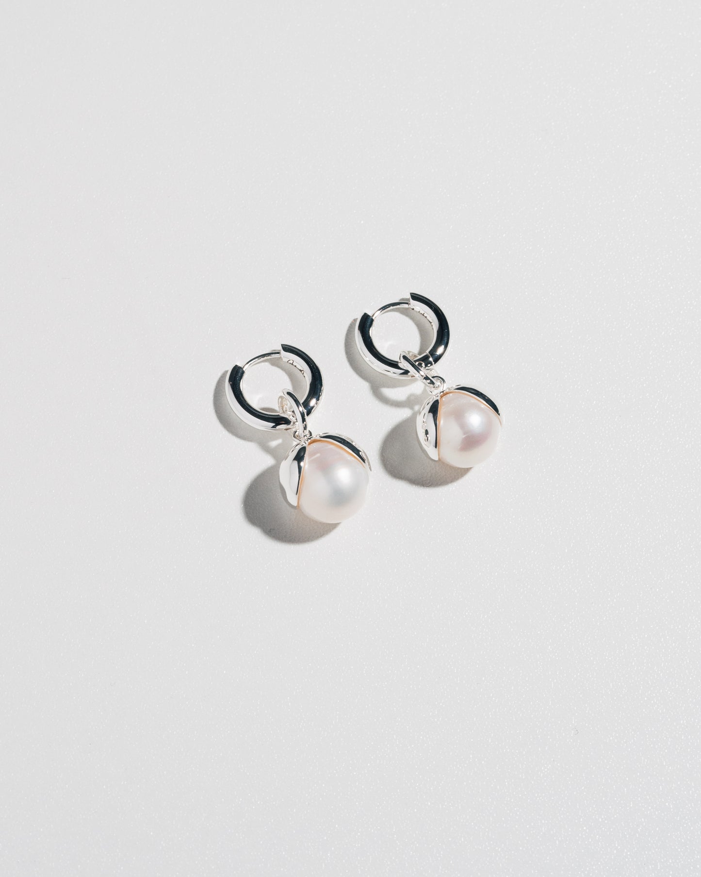 Boucles d'oreilles goutte de neige - argent