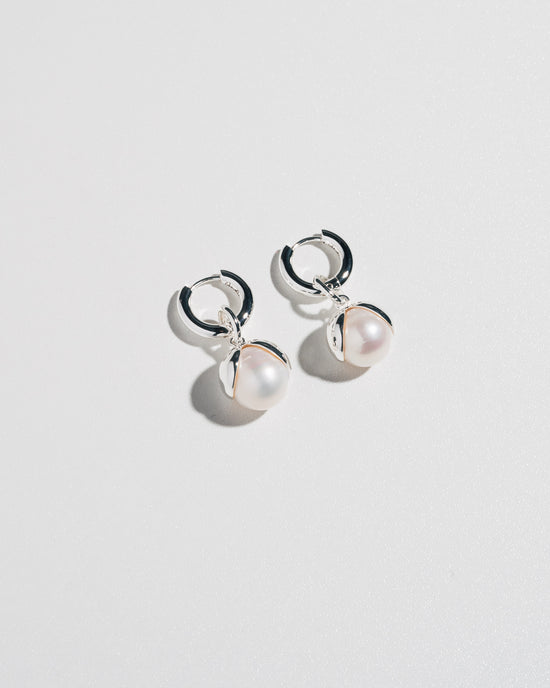 Boucles d'oreilles goutte de neige - argent