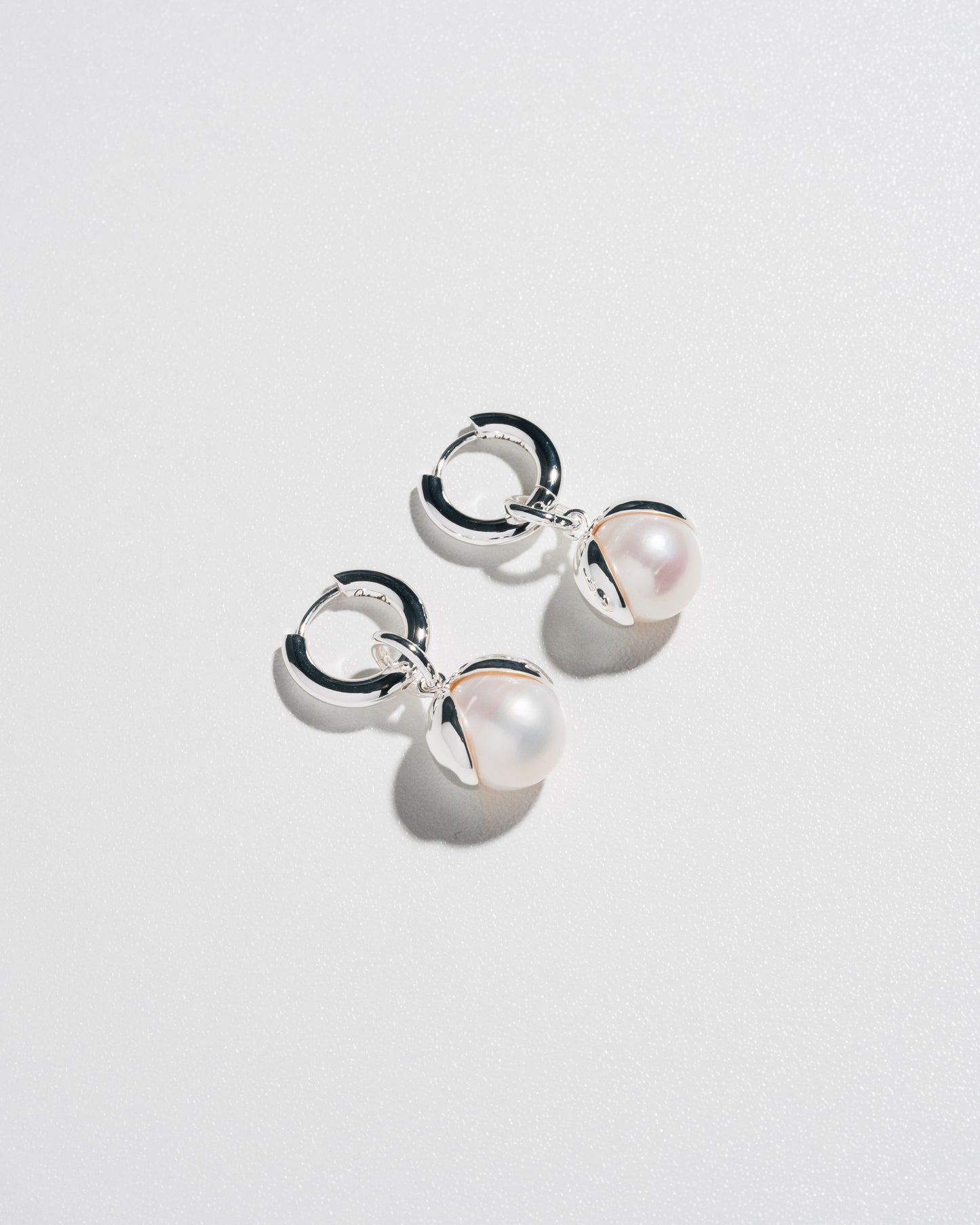 Boucles d'oreilles goutte de neige - argent