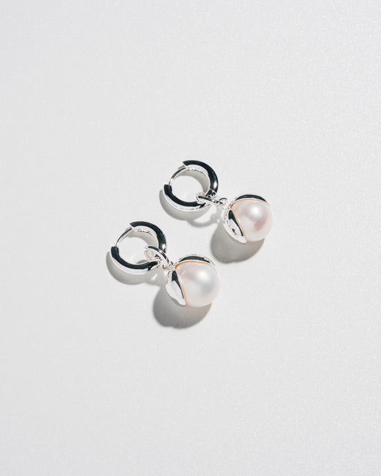 Boucles d'oreilles goutte de neige - argent