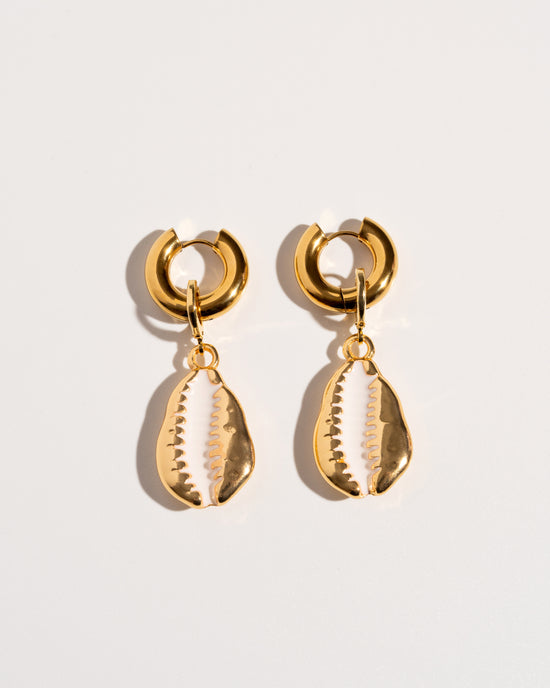White Seashell Earrings