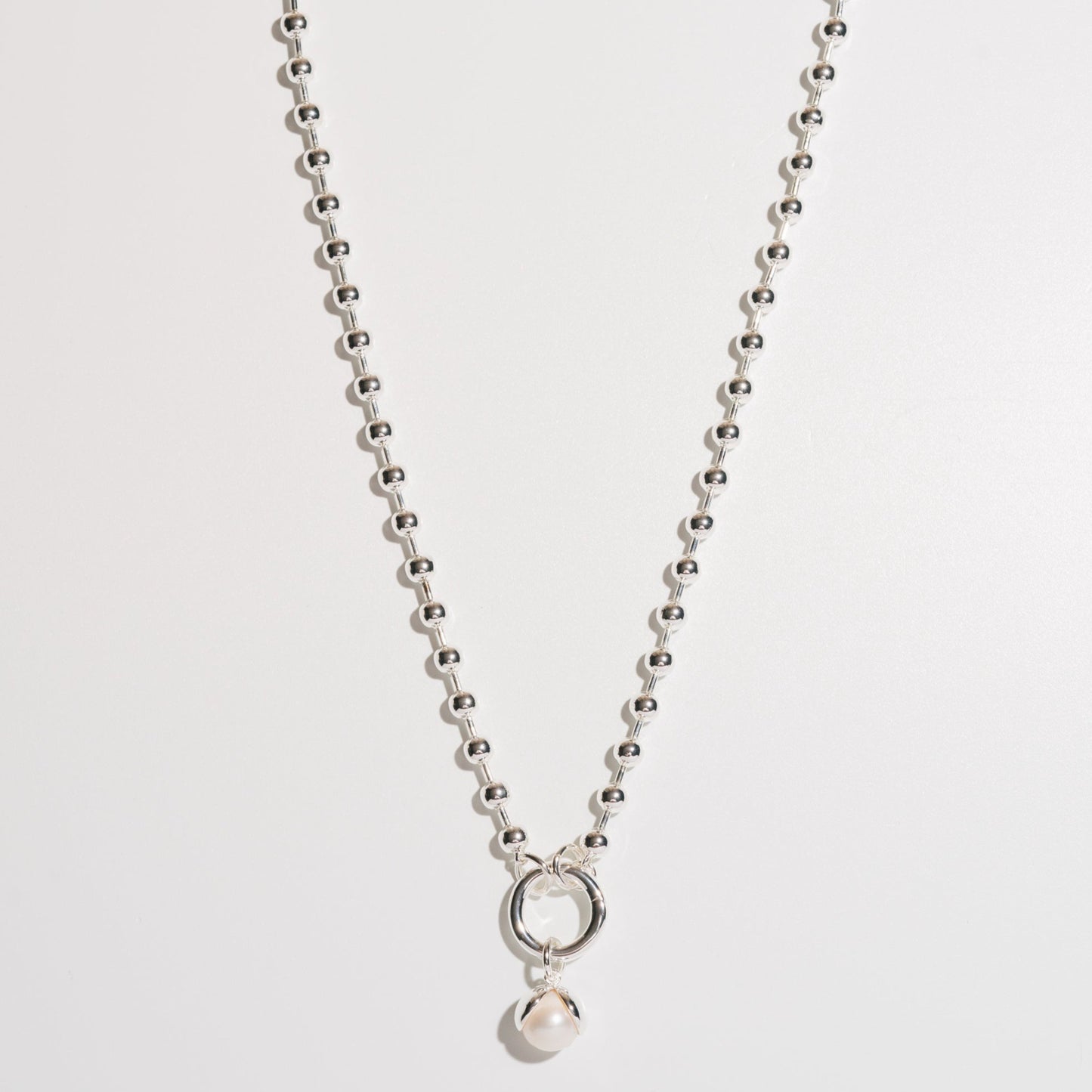 Snow Drop Necklace - Silver