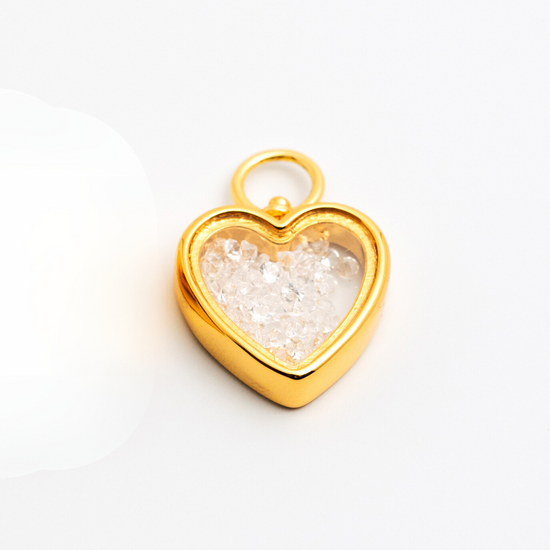 Heart To Heart Single Charm - White